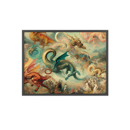 Framed Degas Dreams of Dragons Poster