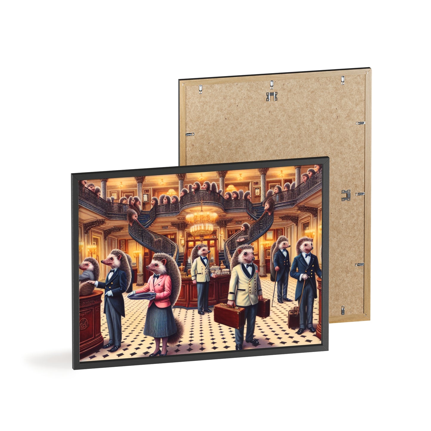 Framed Hedgehog Hotel Poster