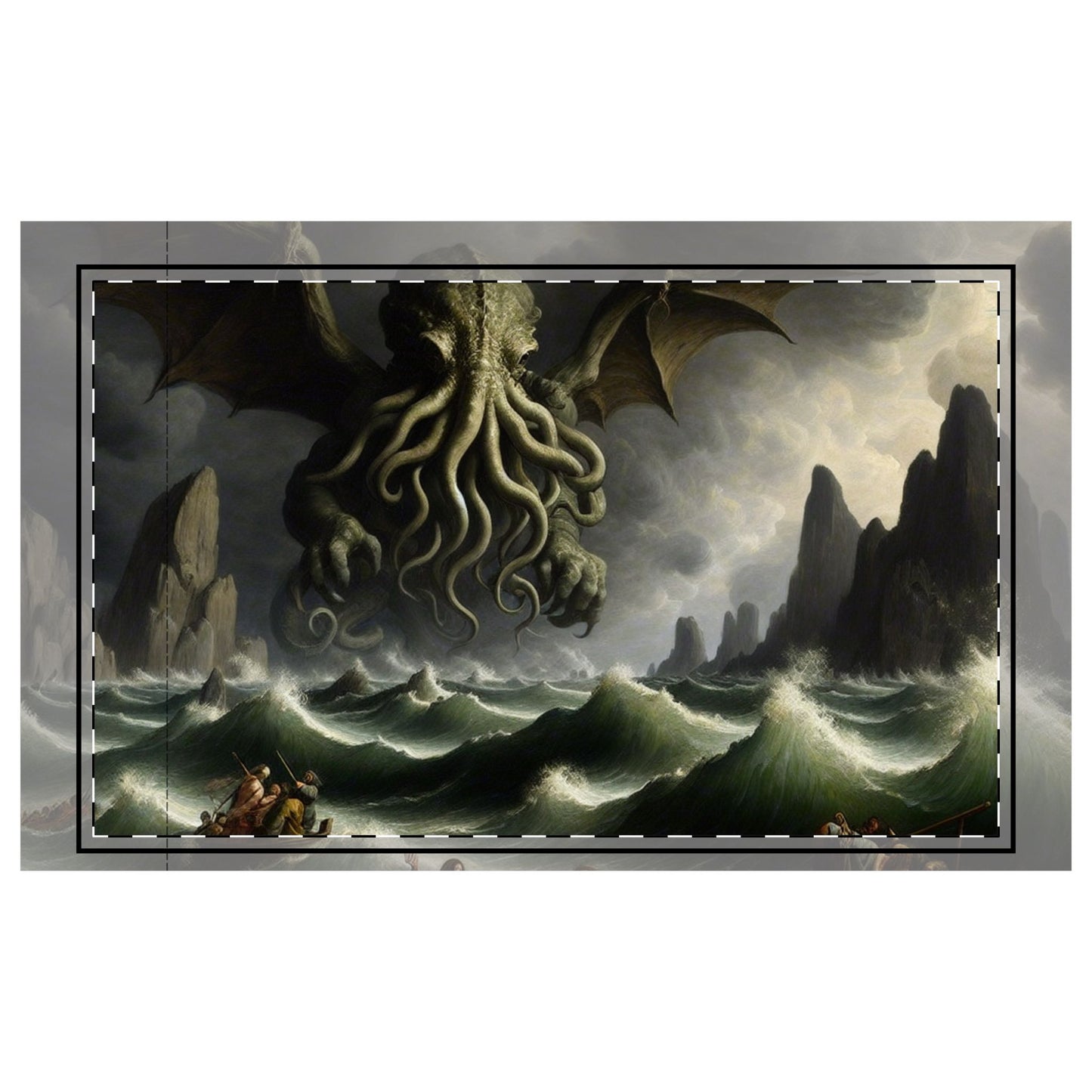 Cthulhu in the Storm Microfiber Pillowcase