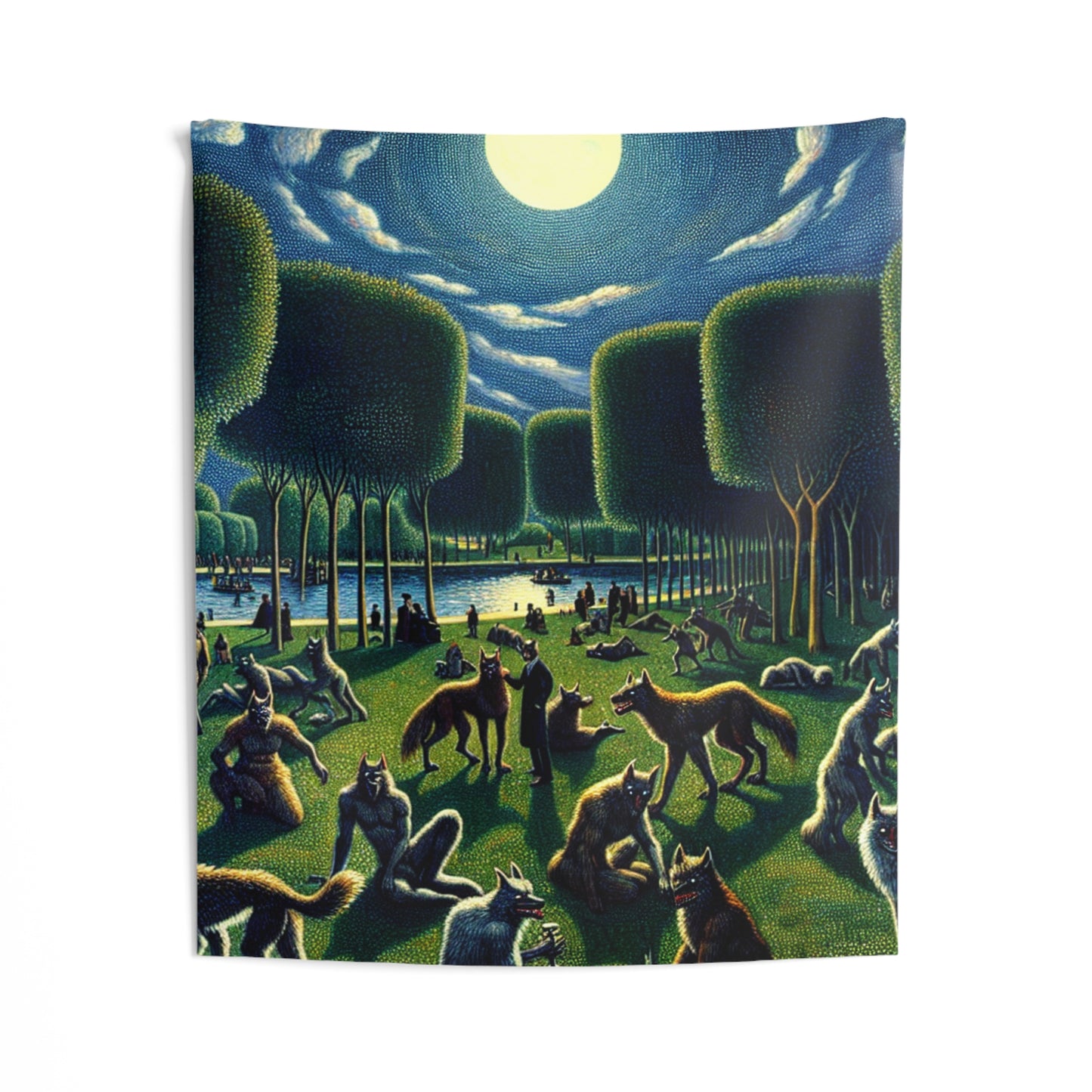 Werewolves at the Waterfront Wall Tapestry