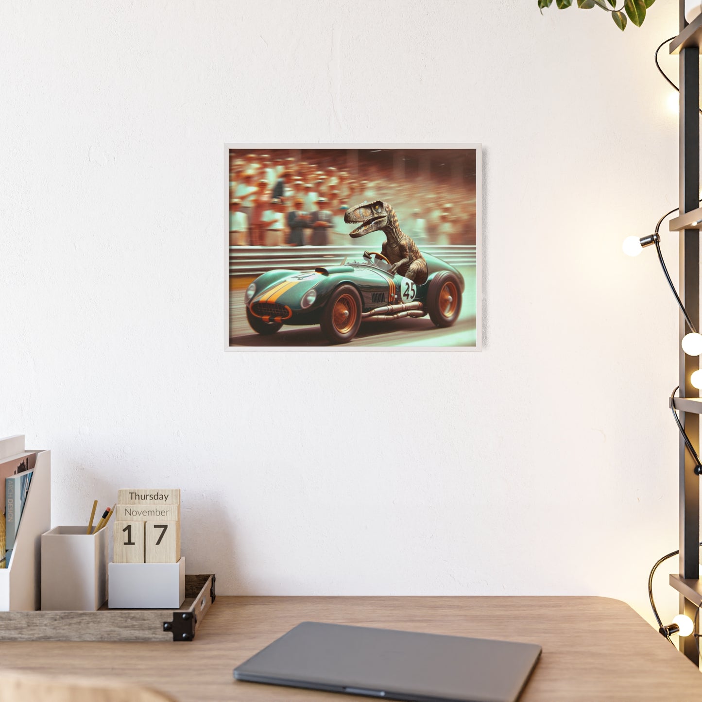 Framed Velocity Raptor Poster