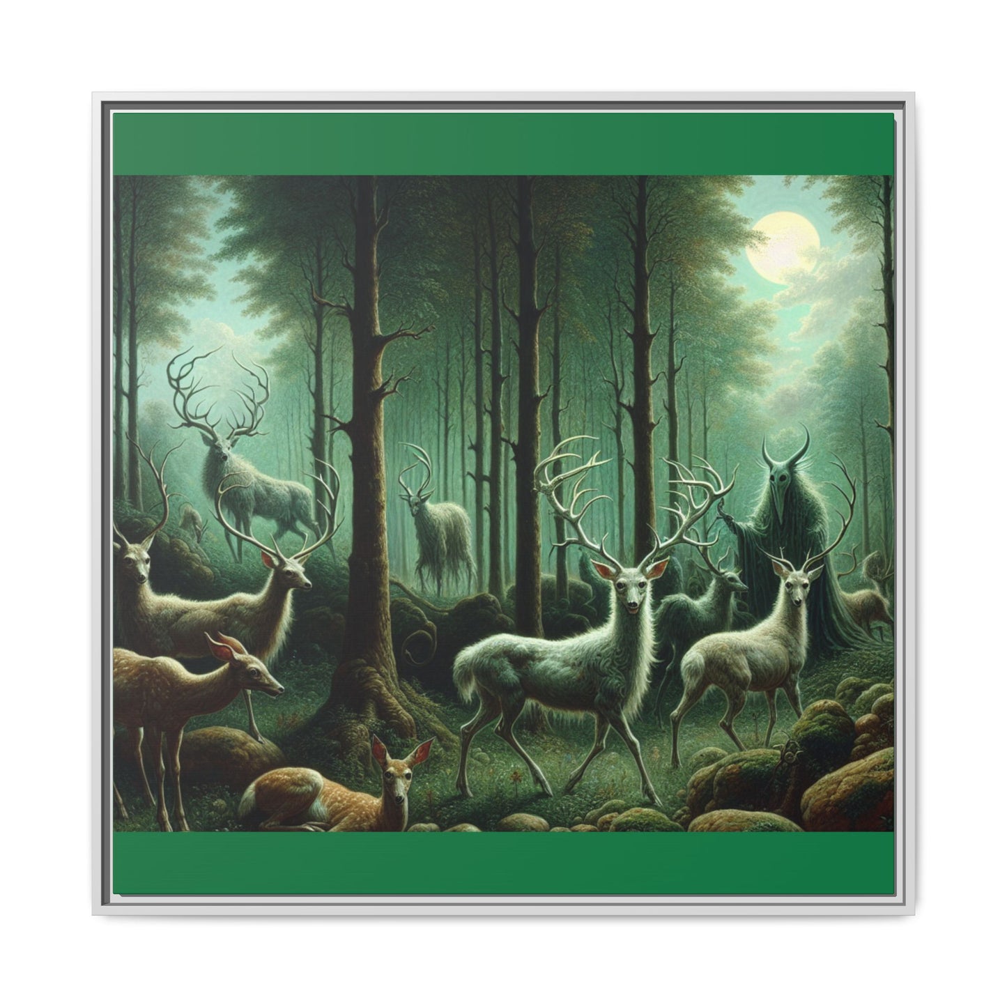 Wendigo Shepherd Canvas, Framed (Multi-color)