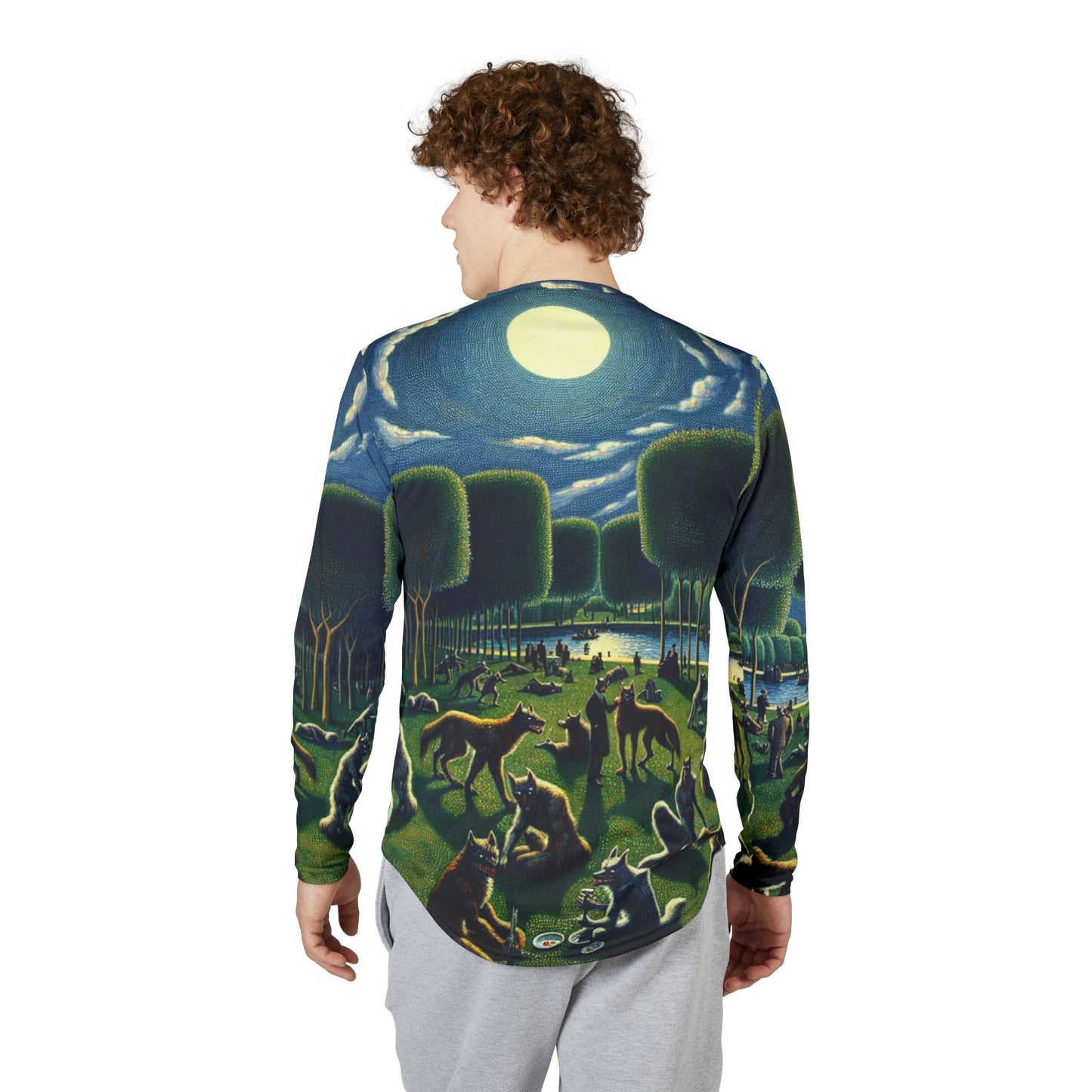 Werewolves at the Waterfront UV protecting All Over Print Long Sleeve Shirt