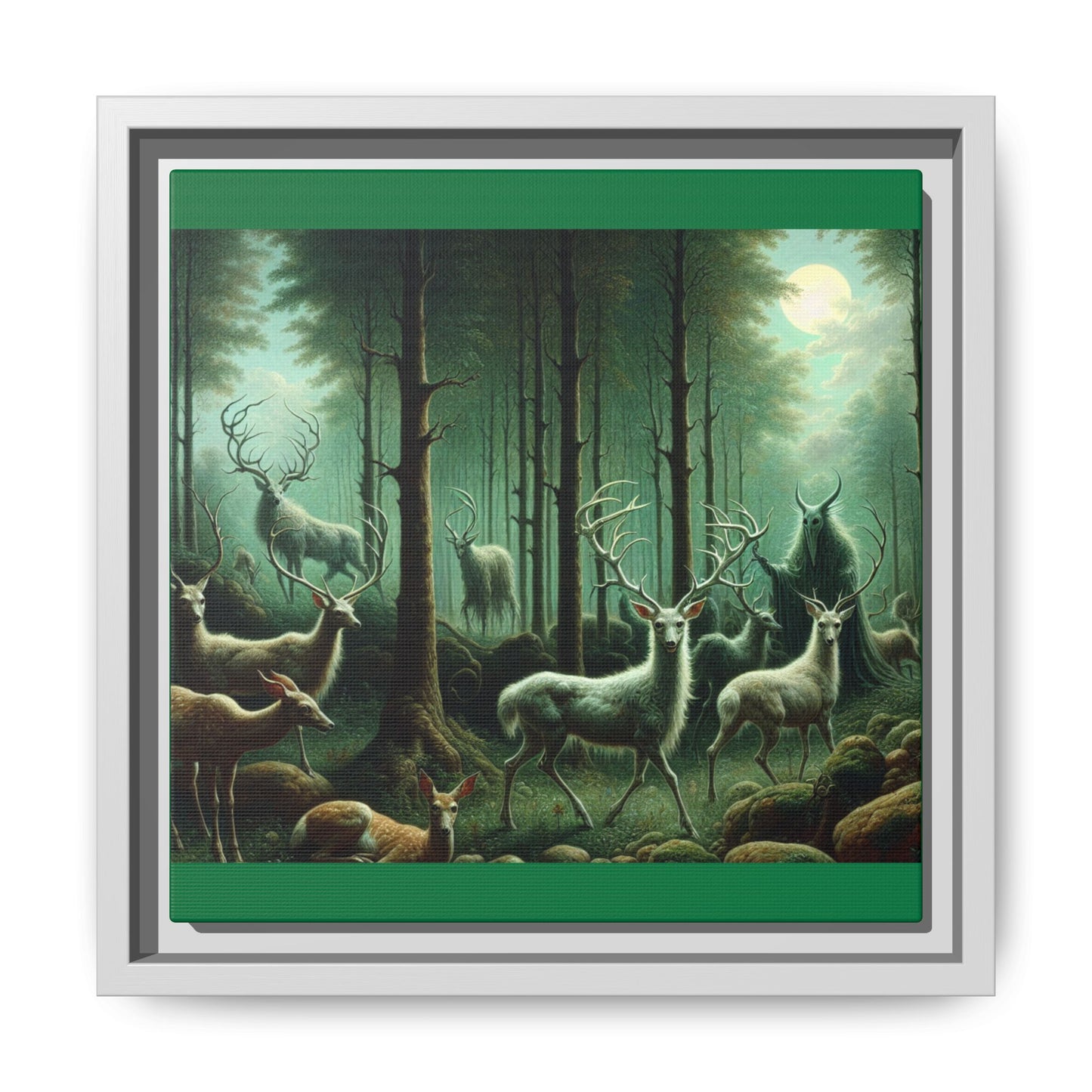 Wendigo Shepherd Canvas, Framed (Multi-color)