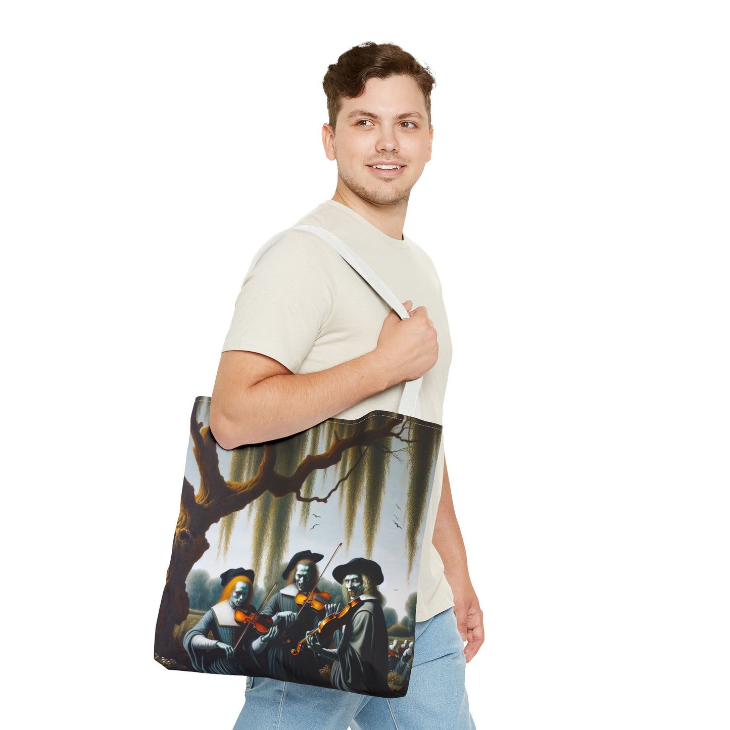 Vermeer's Vampire Violinists Tote Bag