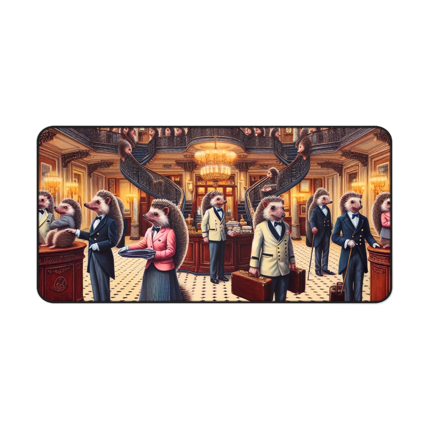 Hedgehog Hotel Desk Mat