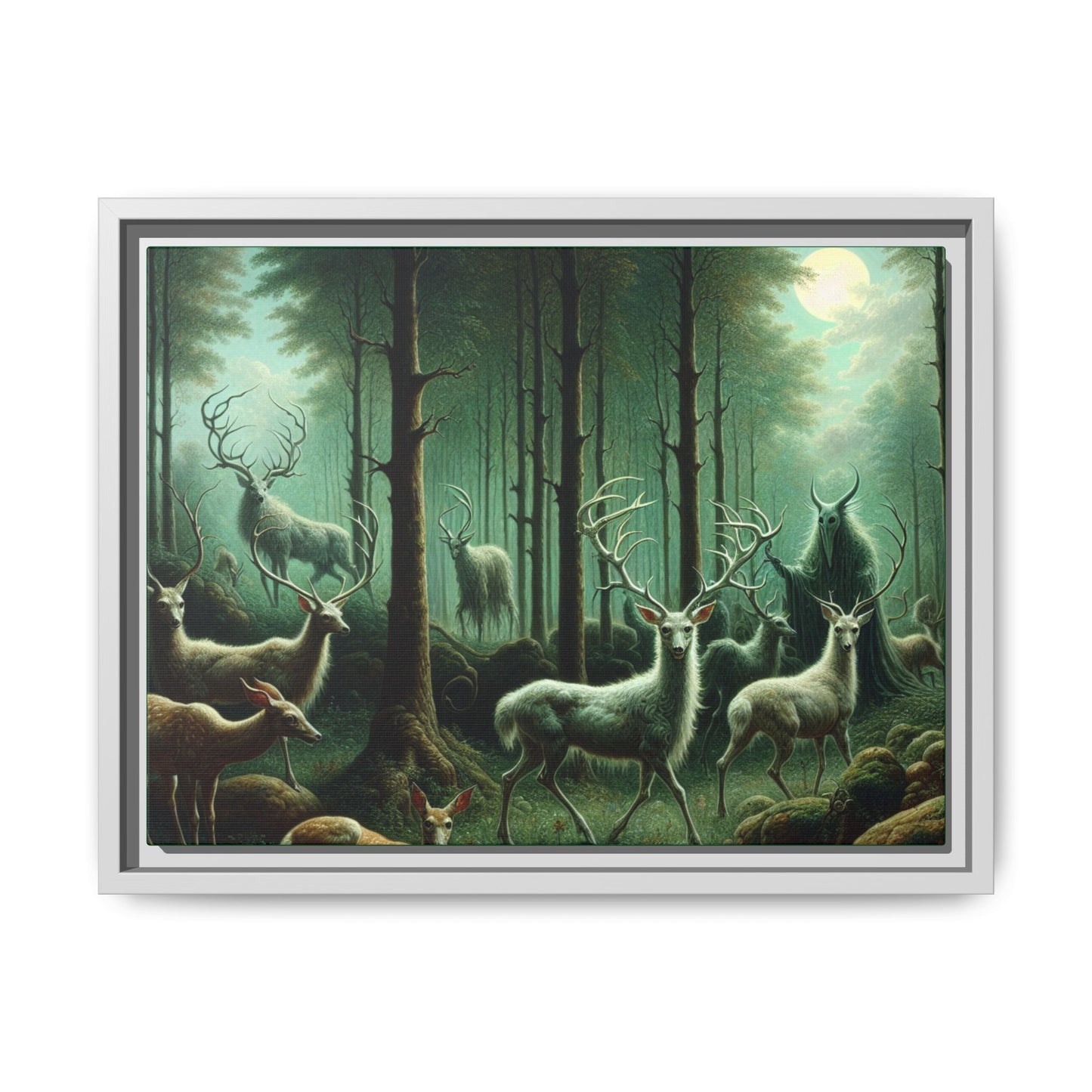 Wendigo Shepherd Canvas, Framed (Multi-color)