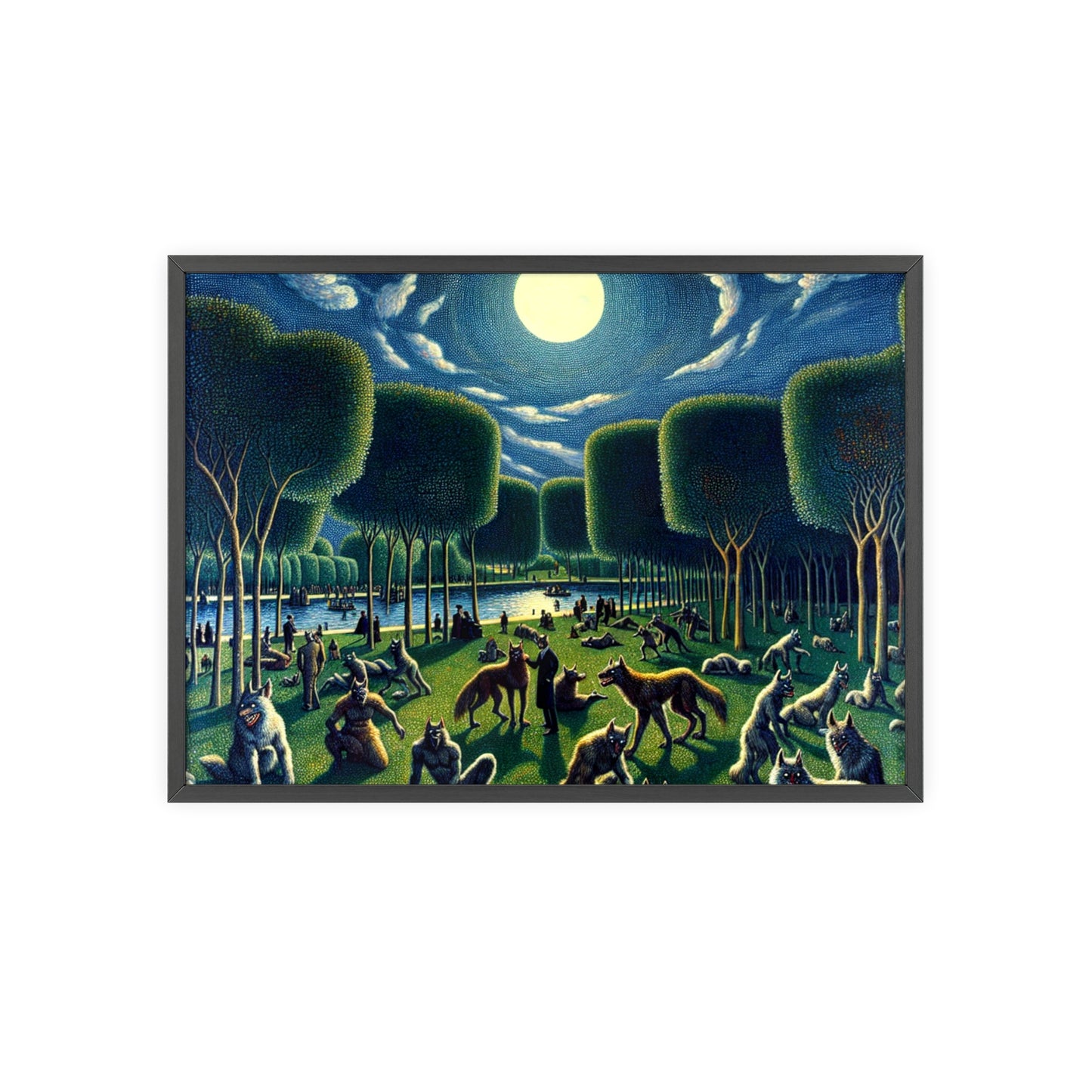 Framed Werewolves at the Waterfront Poster