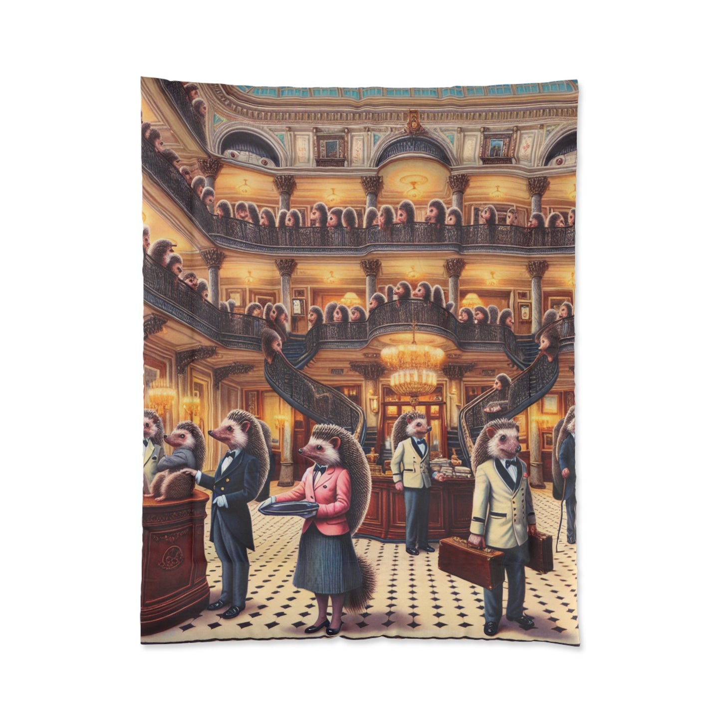 Hedgehog Hotel Comforter