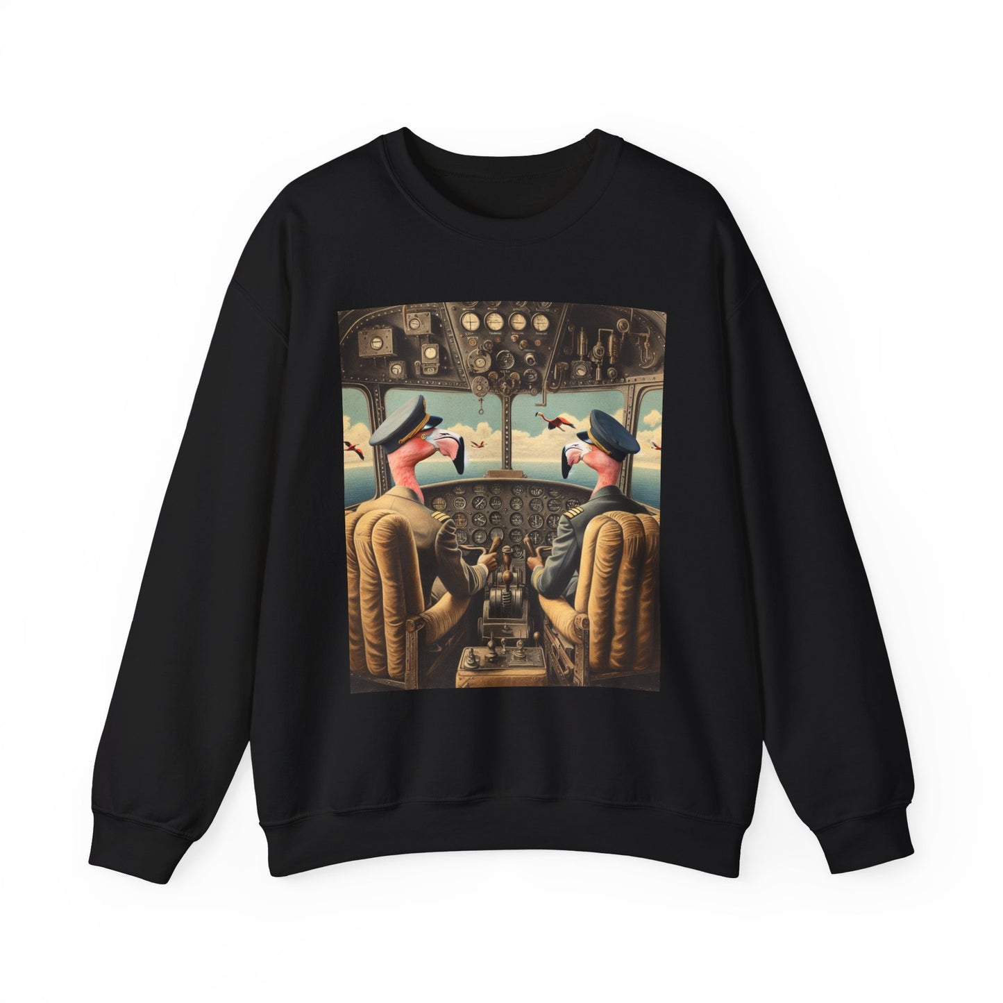 Flamingo Flight Deck Crewneck Sweatshirt