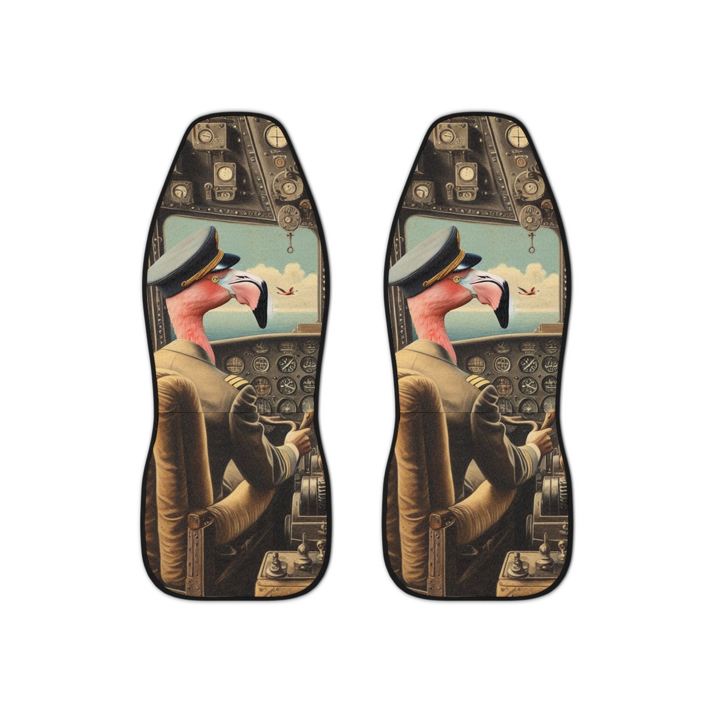 Flamingo Flight Deck Car Seat Covers