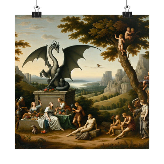 Dragon Statue Poster