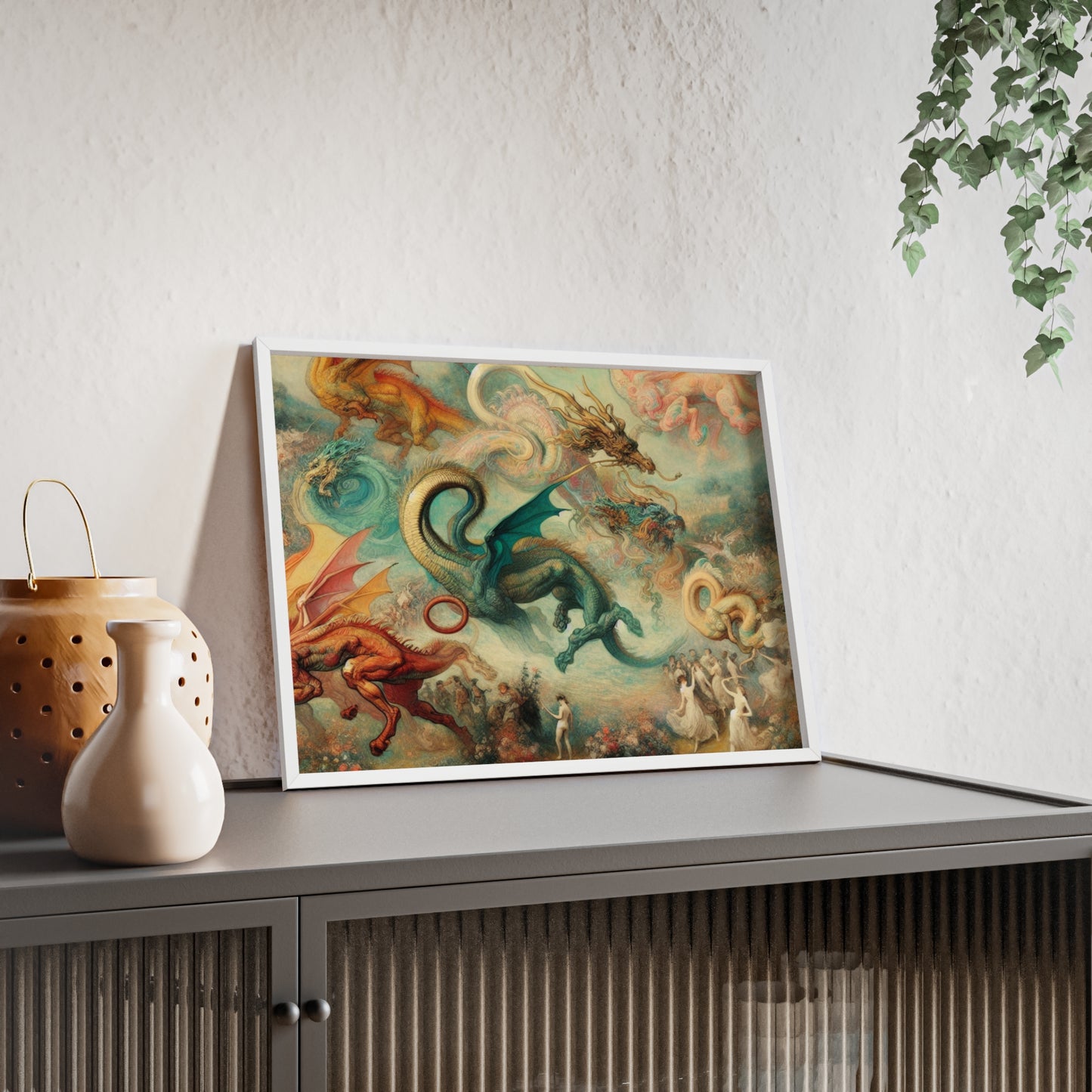 Framed Degas Dreams of Dragons Poster