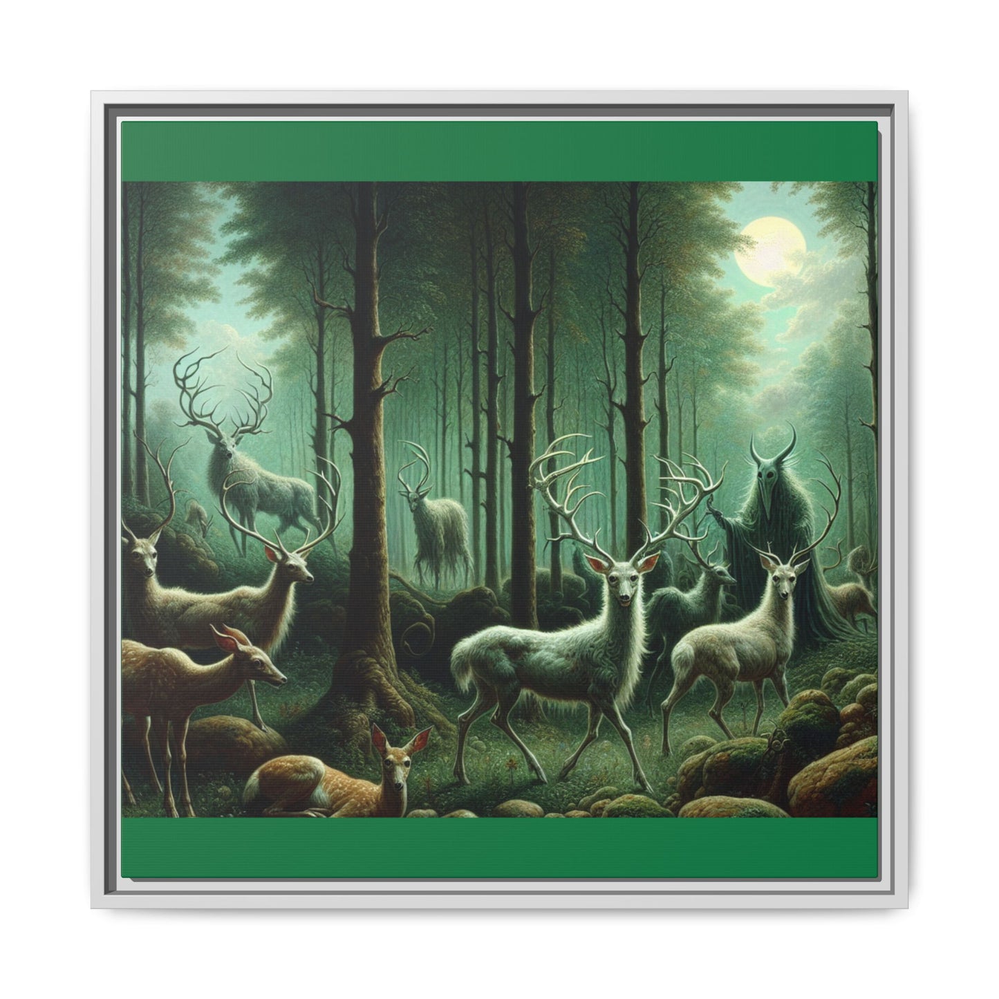 Wendigo Shepherd Canvas, Framed (Multi-color)