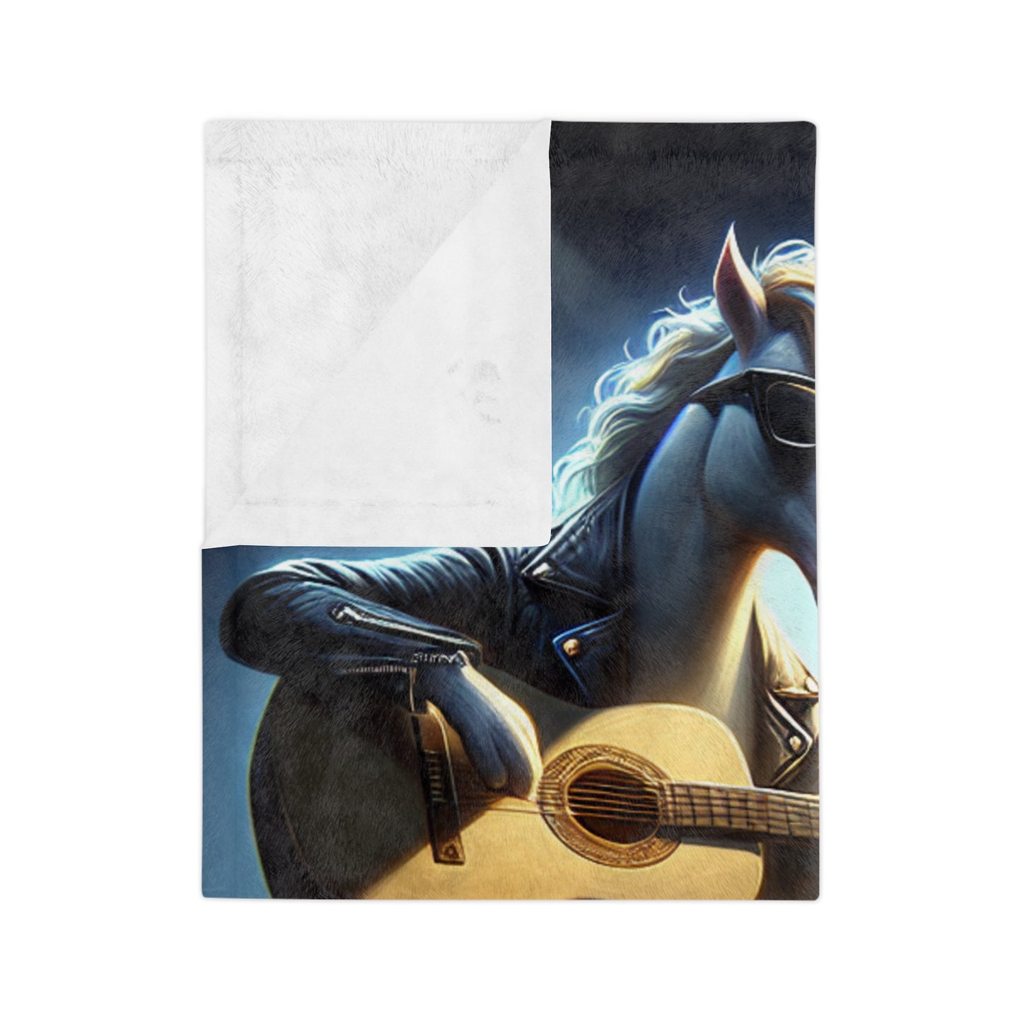 Unicorn Unplugged Velveteen Microfiber Blanket