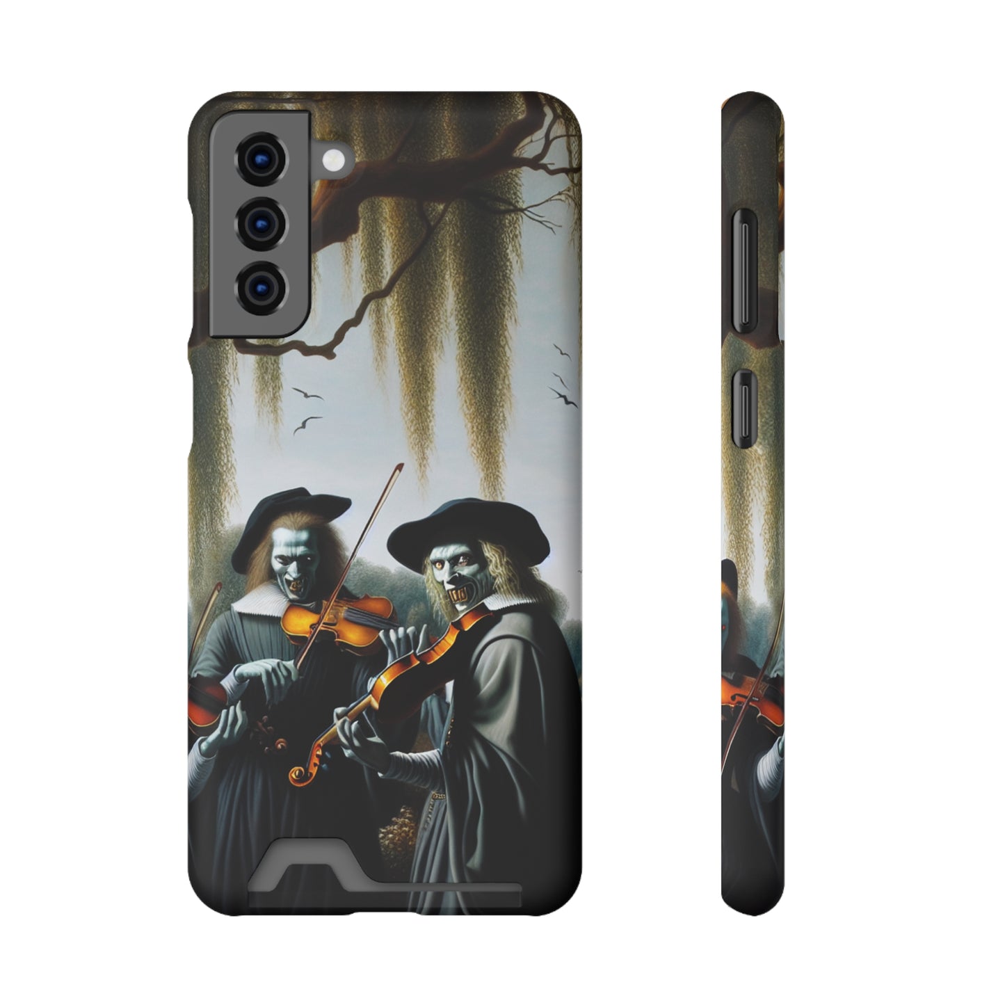 Vermeer's Vampire Violinists Phone Case with Card Holder - GALAXY