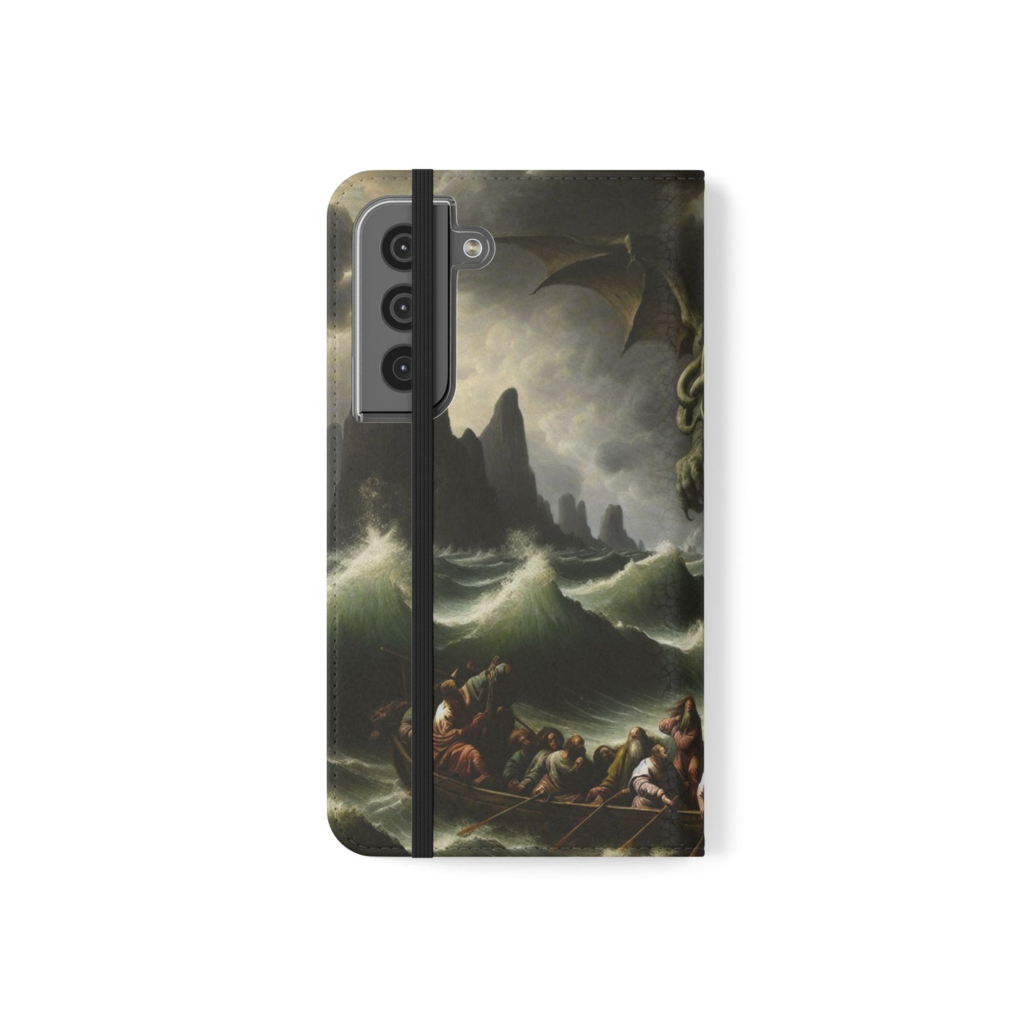Cthulhu in the Storm Flip Cases for iPhones