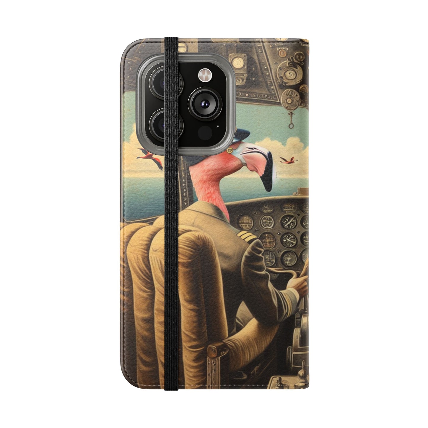 Flamingo Flight Deck Flip Case - iPhone/Galaxy