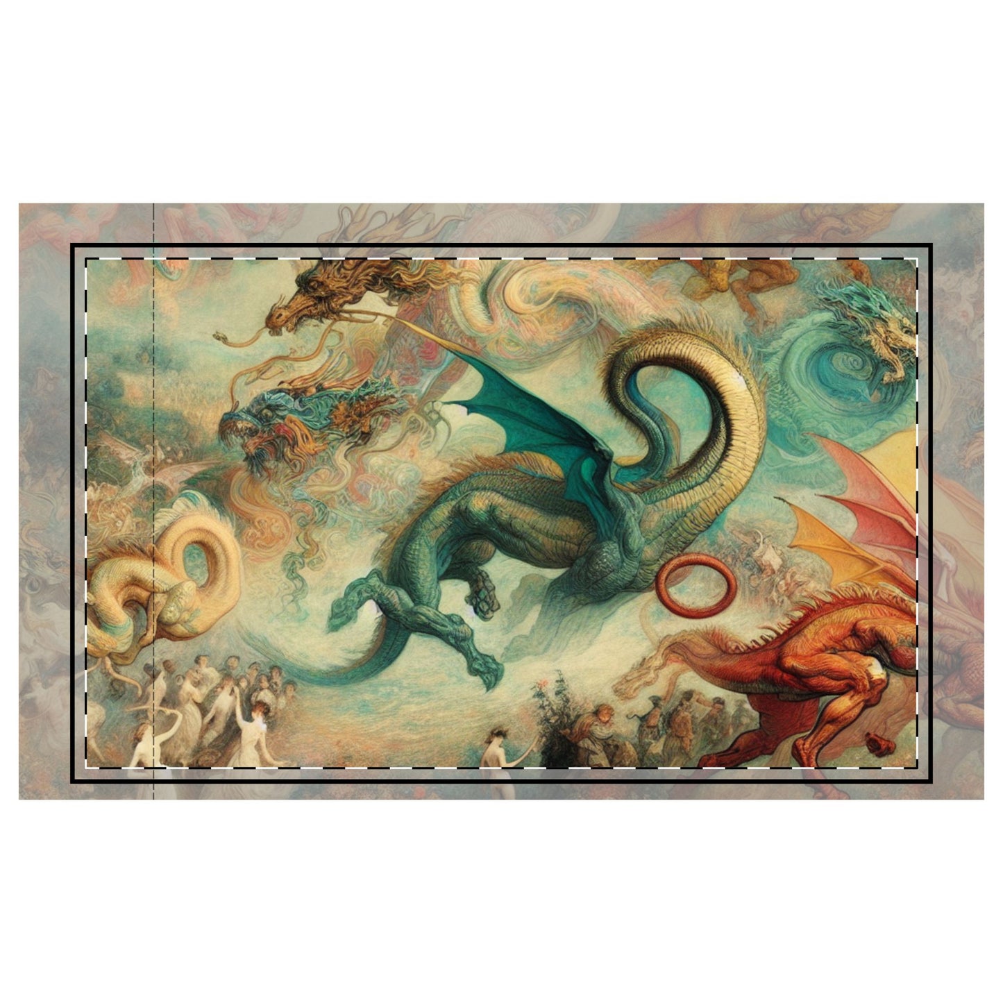 Degas Dreams of Dragons Microfiber Pillowcase