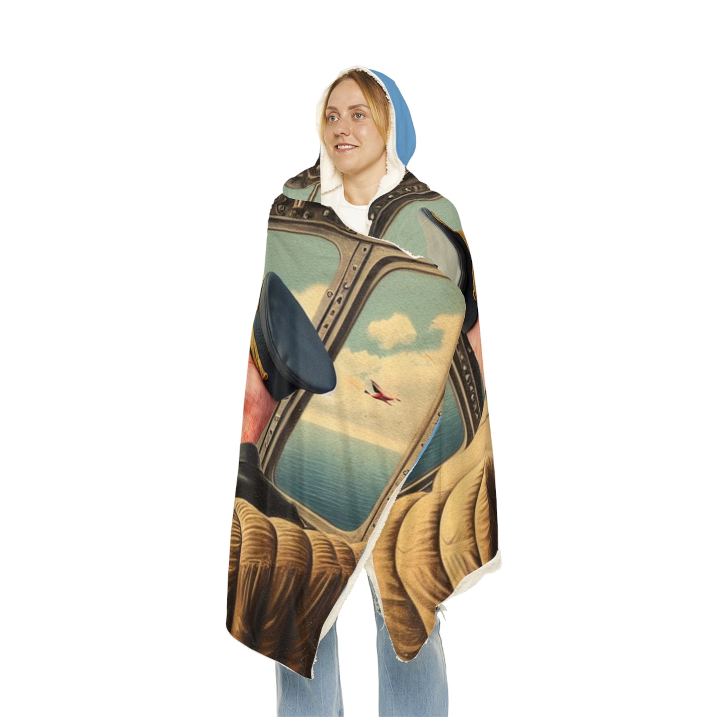 Flamingo Flight Deck Snuggle Blanket