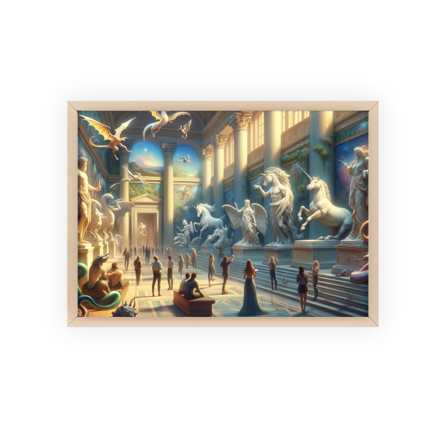 Framed Atlantis Atrium Poster