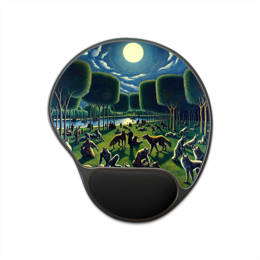 Werewolves at the Waterfront Mouse Pad with Wrist Rest