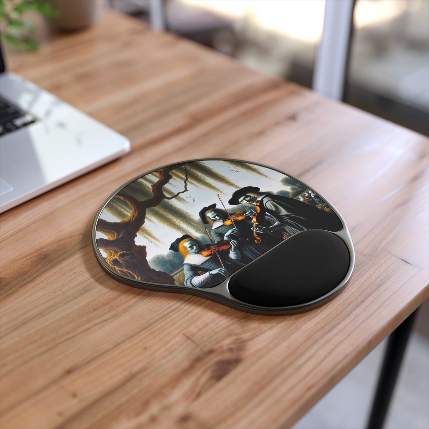 Vermeer's Vampire Violinists Mouse Pad with Wrist Rest