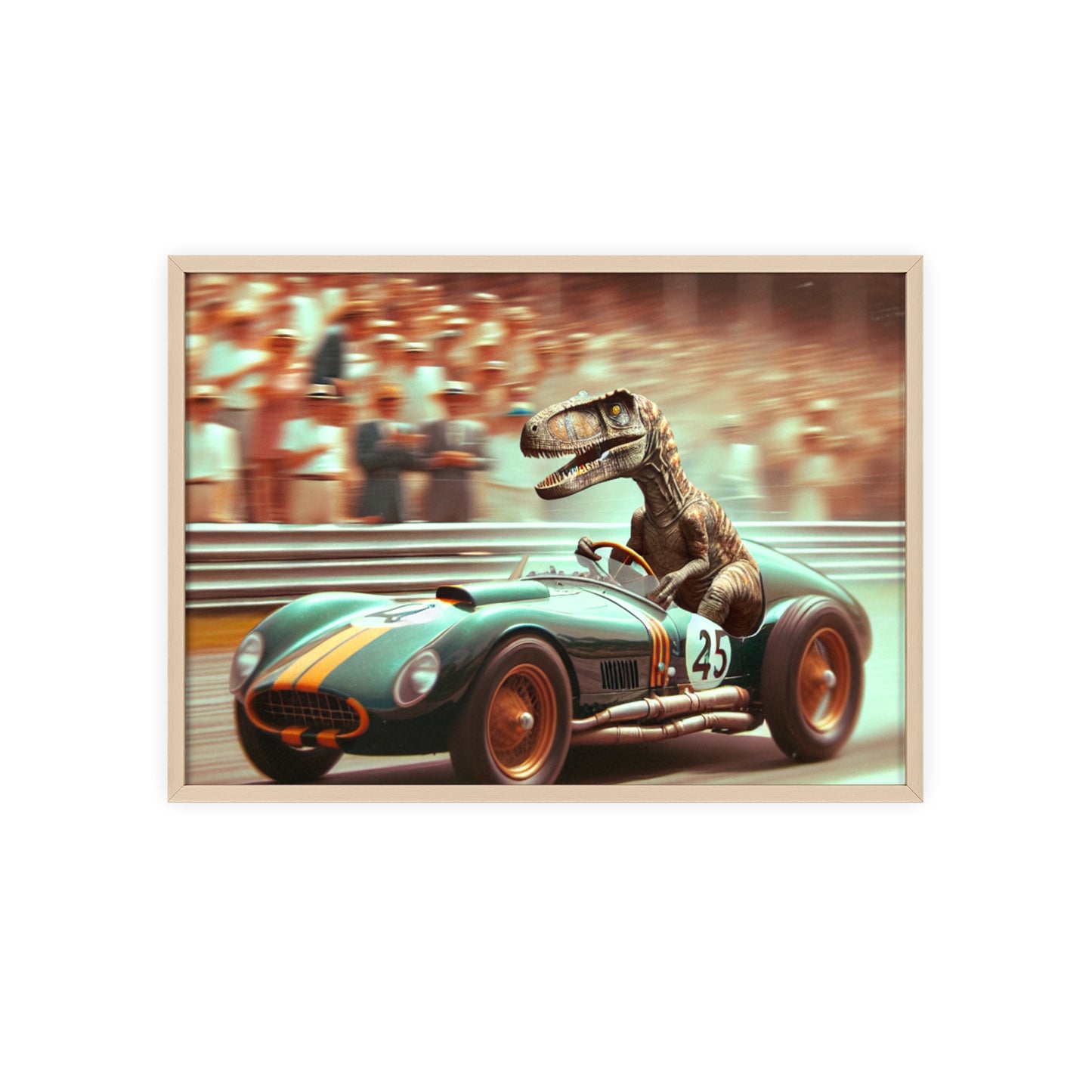 Framed Velocity Raptor Poster