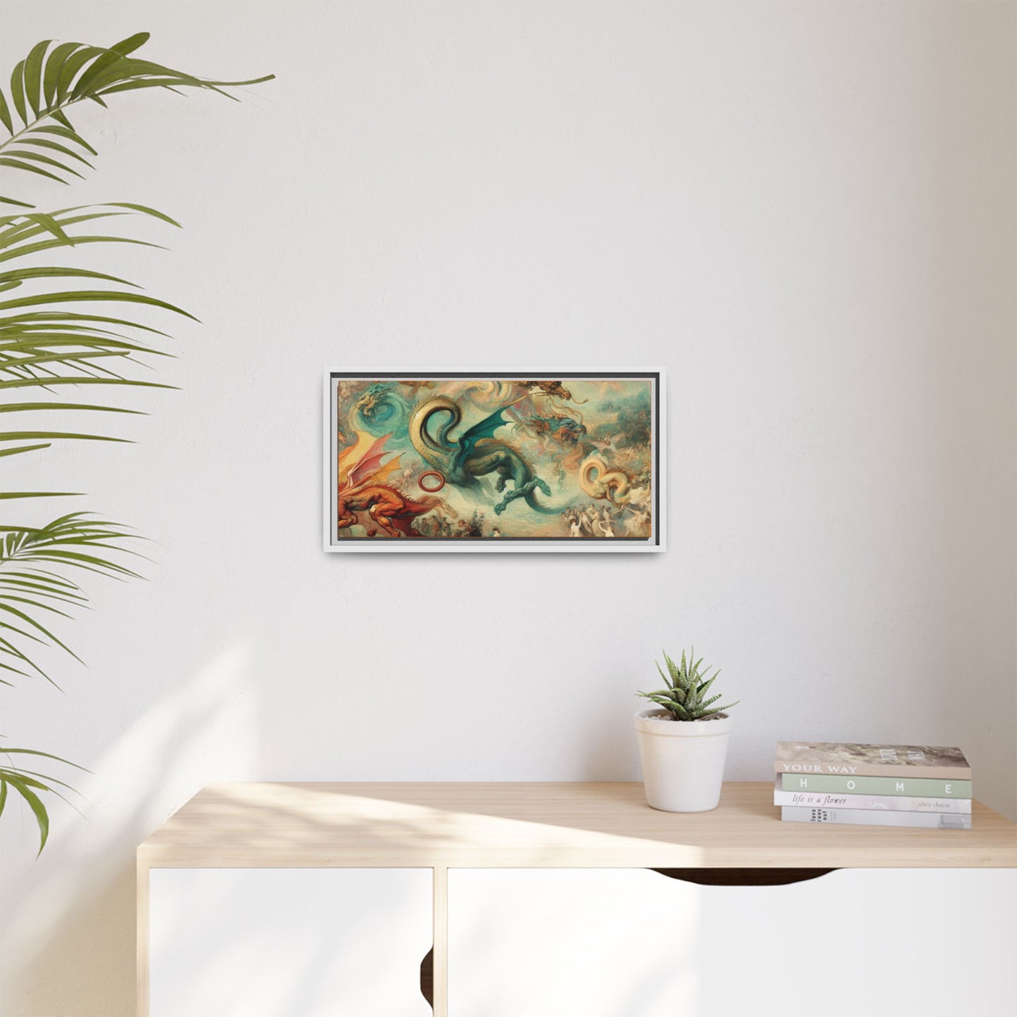 Degas Dreams of Dragons Canvas, Framed (Multi-color)