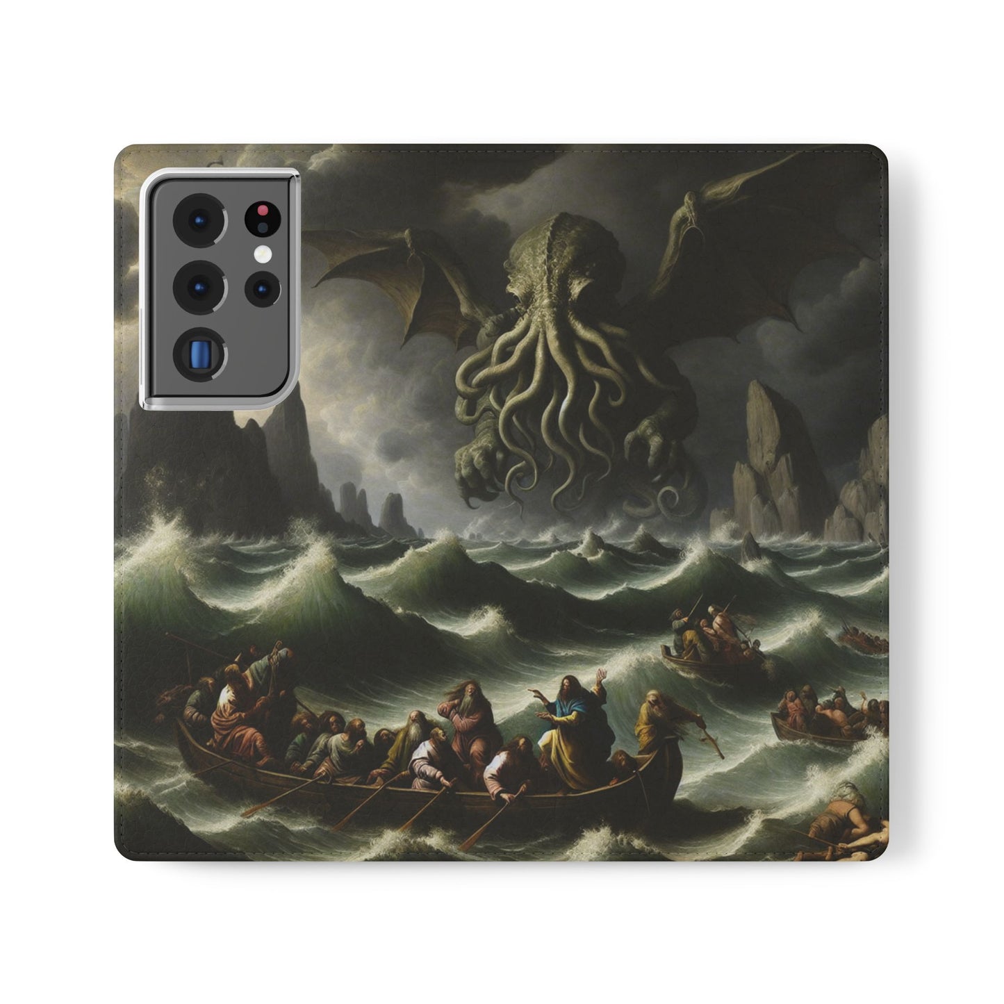 Cthulhu in the Storm Flip Cases for iPhones