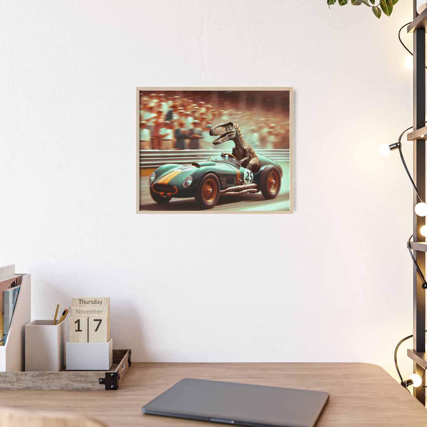 Framed Velocity Raptor Poster