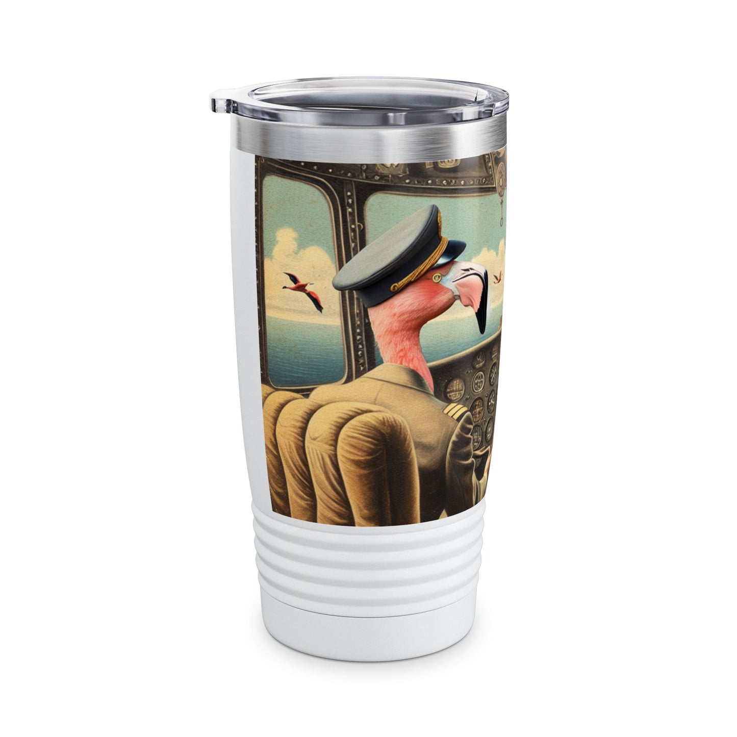 Flamingo Flight Deck Ringneck Tumbler | 20oz