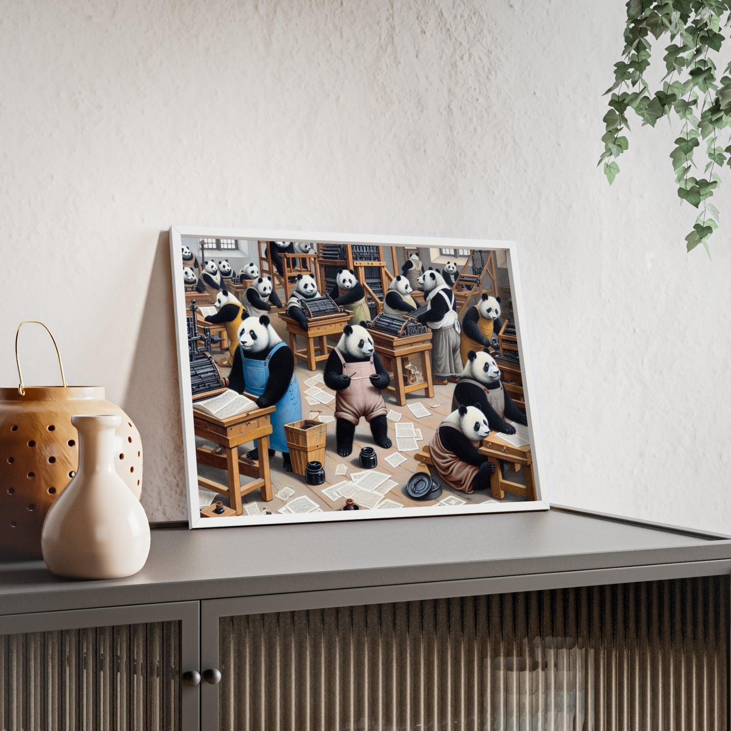 Framed Printing Pandamonium Poster