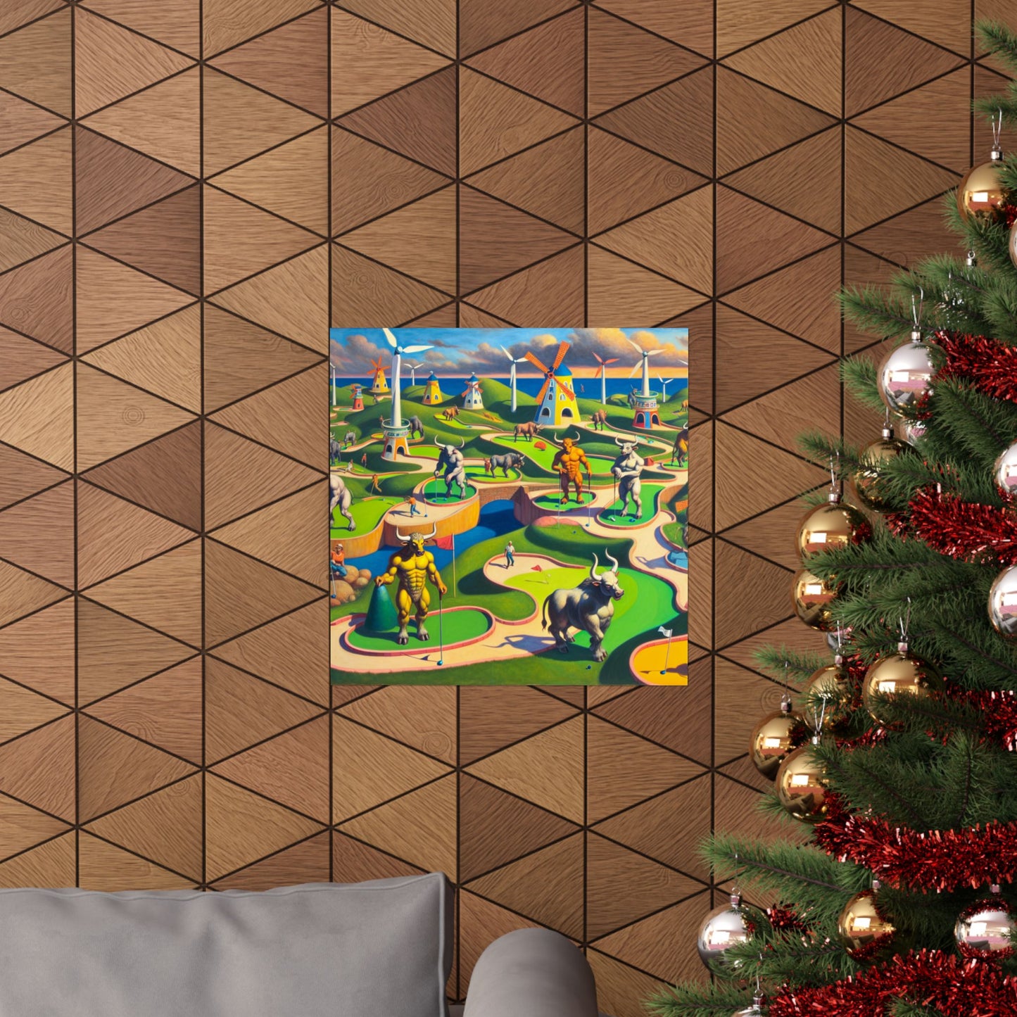 Mini-taur Golf Poster