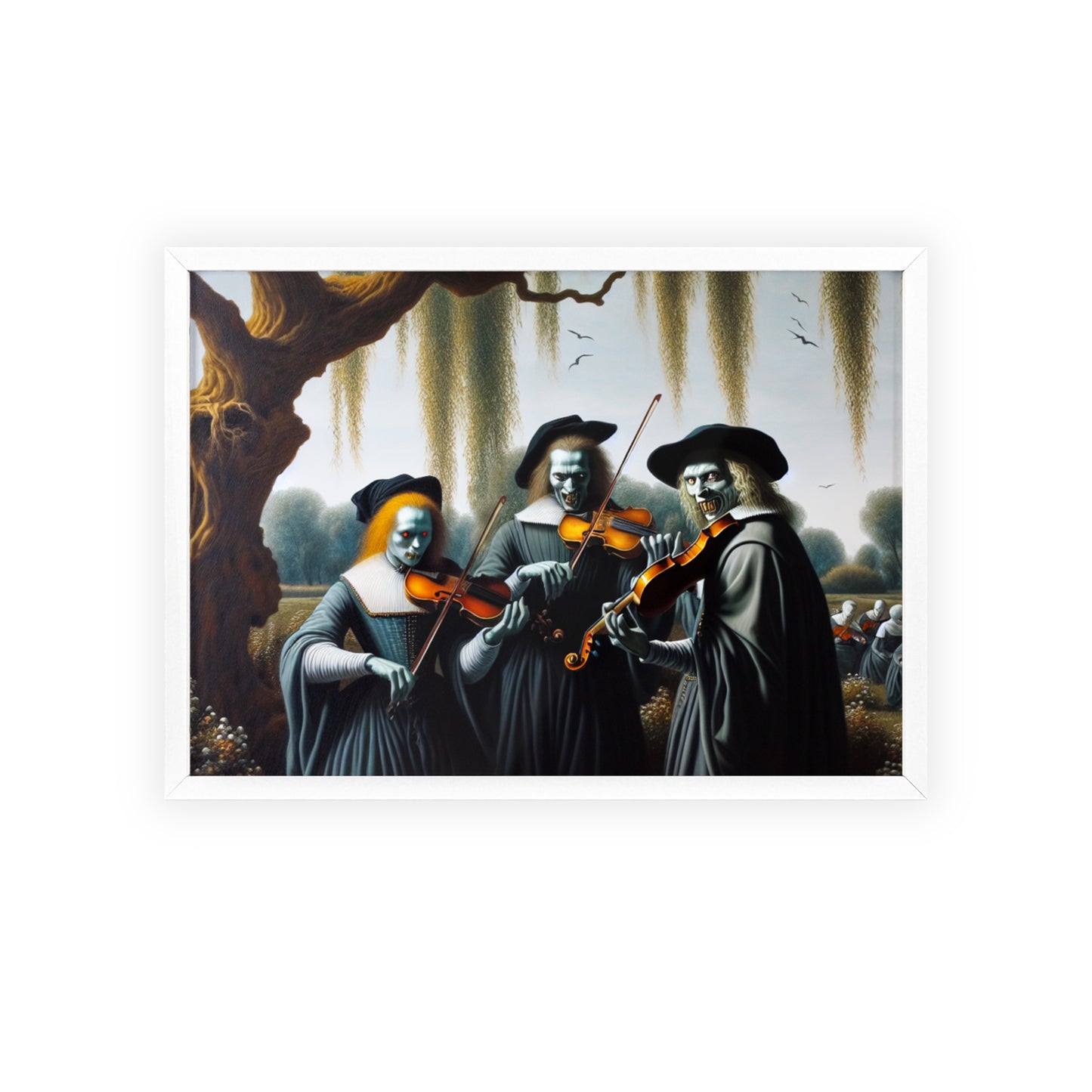 Framed Vermeer's Vampire Violinists Poster