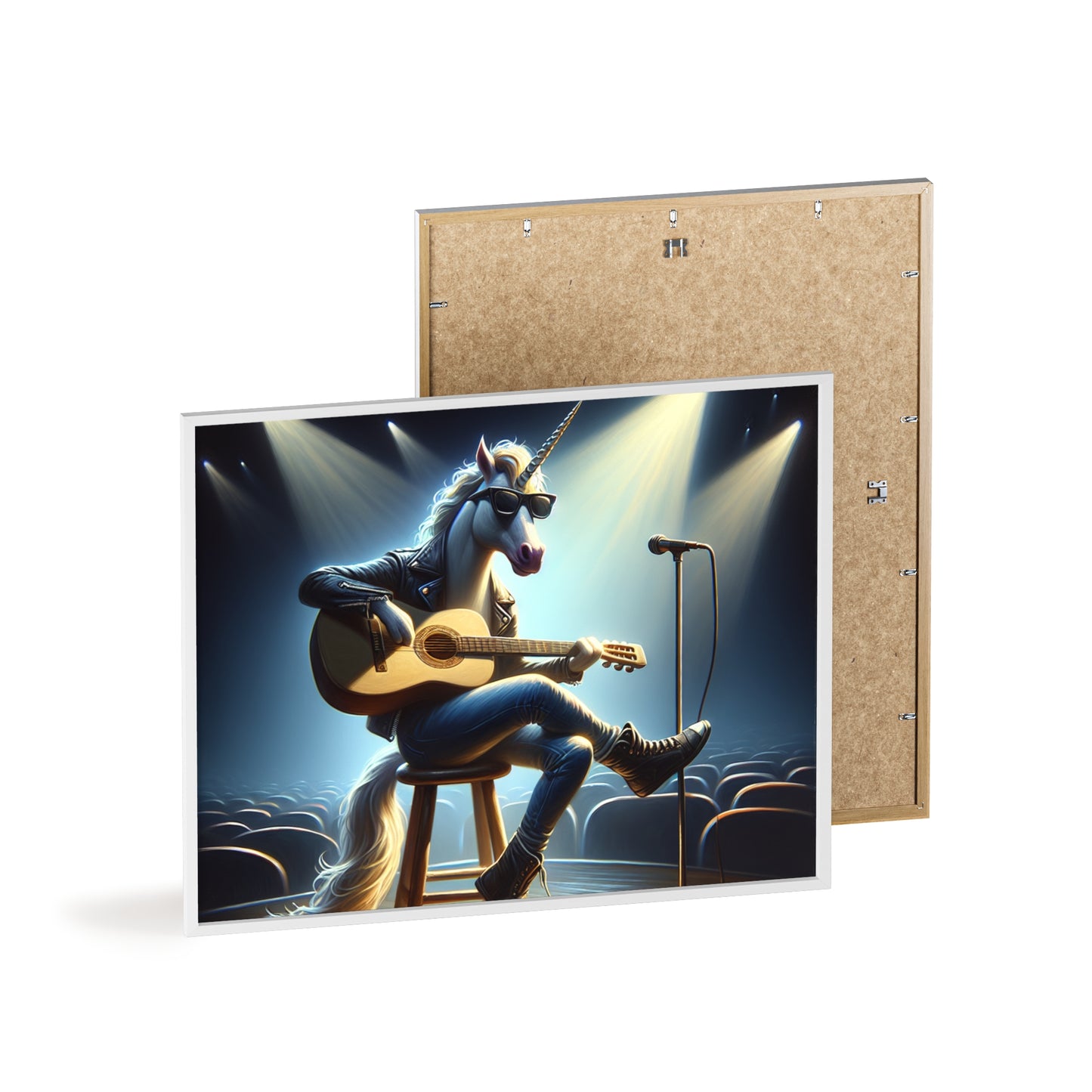 Framed Unicorn Unplugged Poster