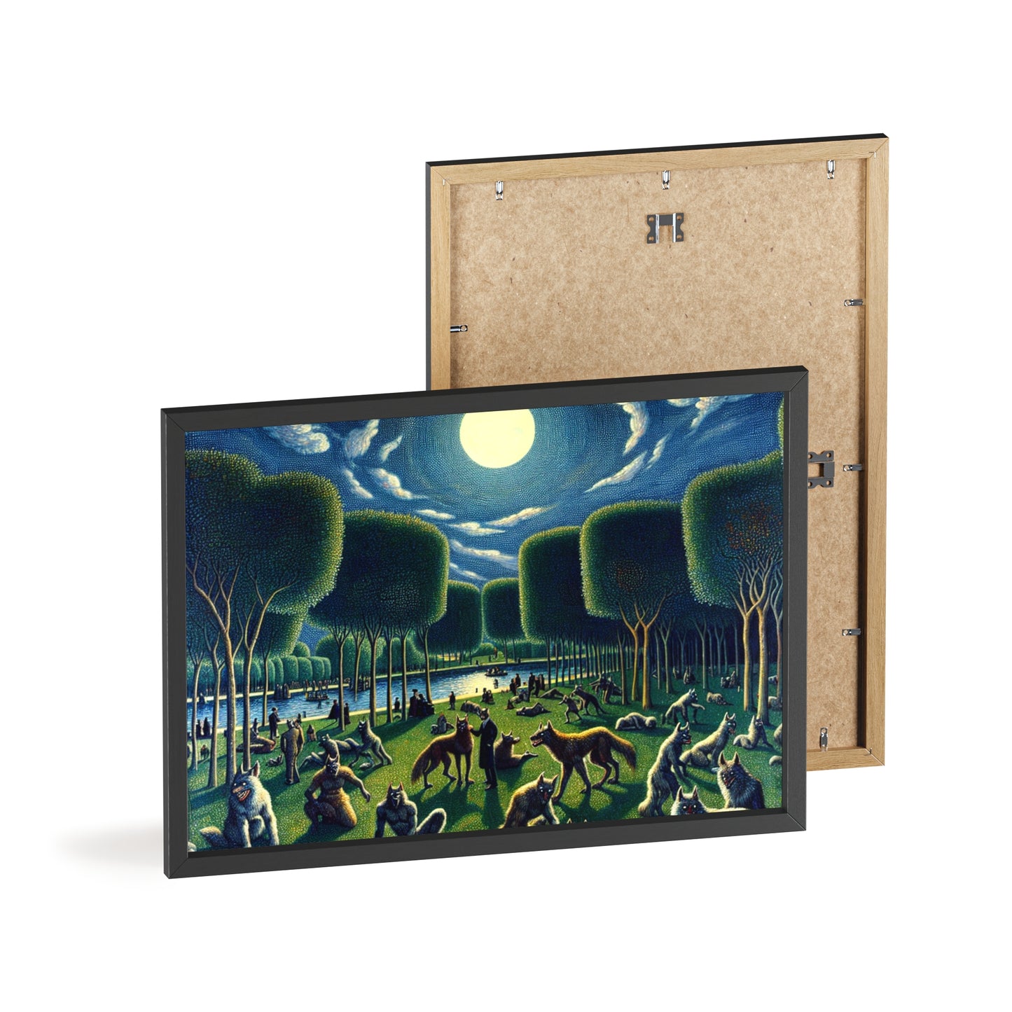 Framed Werewolves at the Waterfront Poster