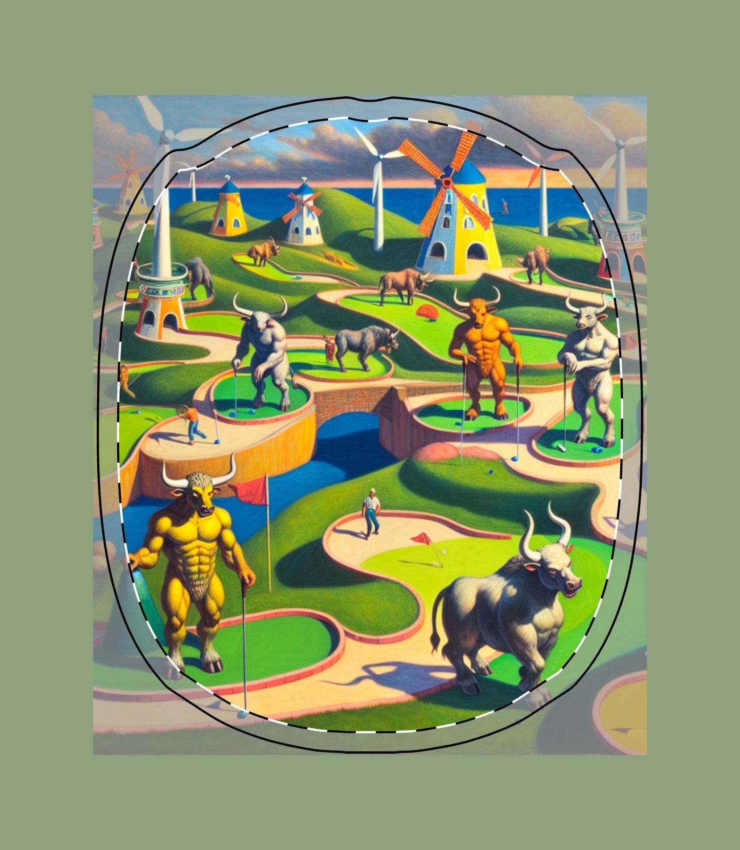 Mini-taur Golf AirPod Max Case