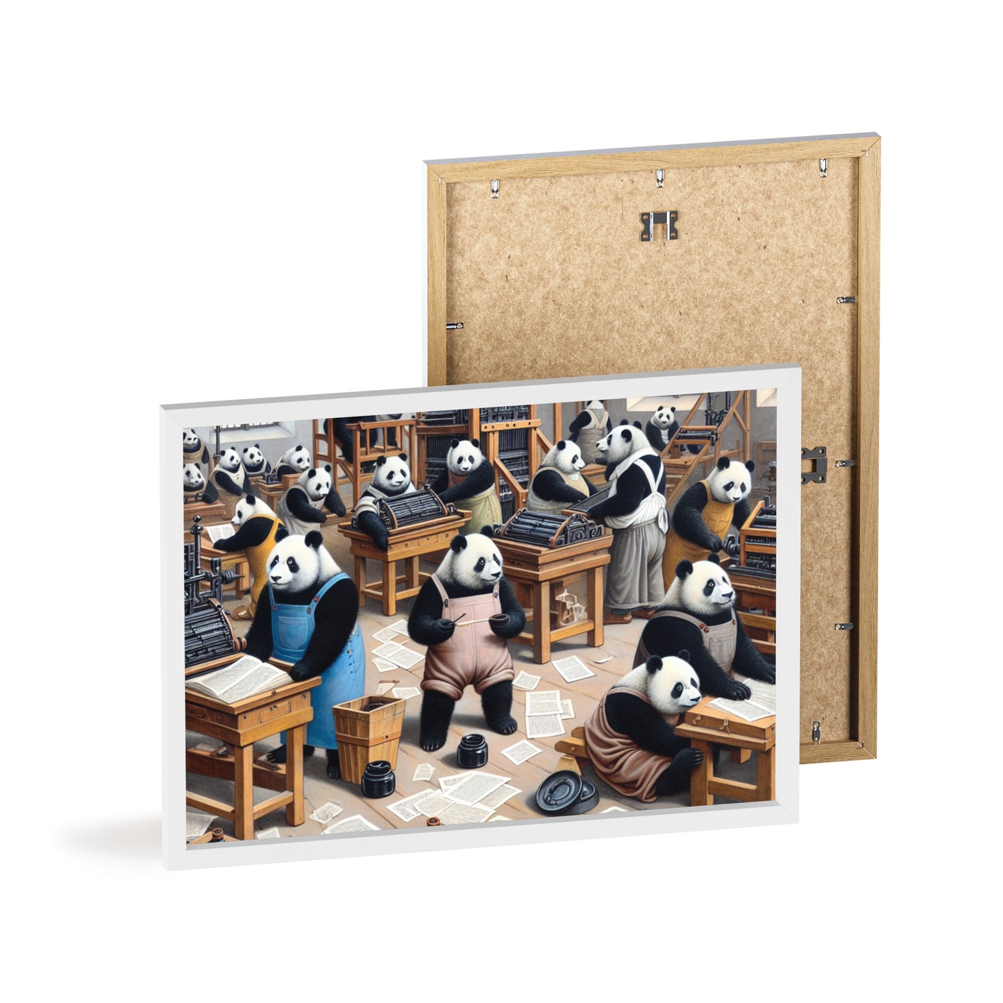 Framed Printing Pandamonium Poster