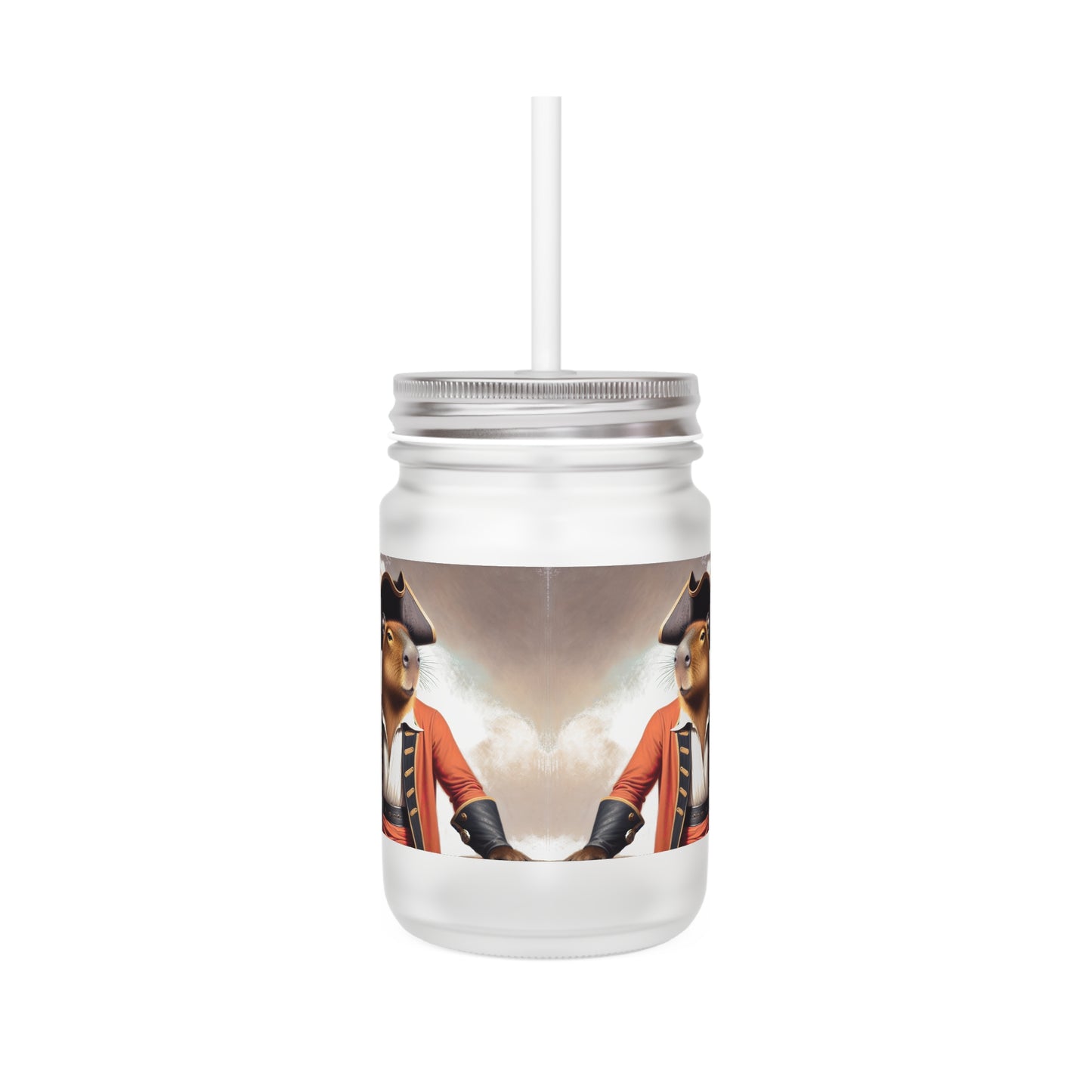 Captain Capybara Mason Jar Tumbler