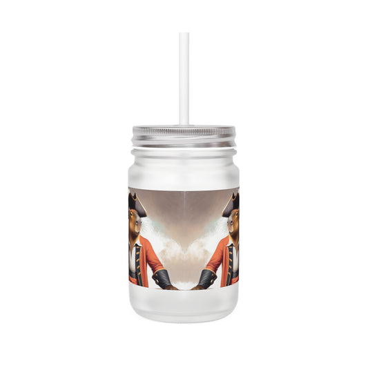 Captain Capybara Mason Jar Tumbler