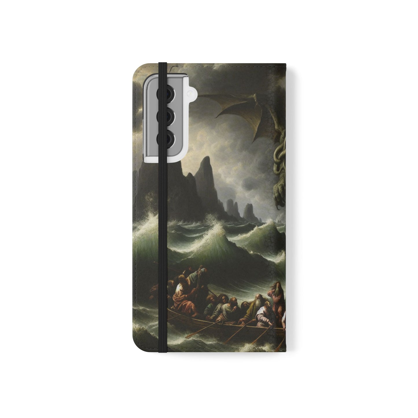 Cthulhu in the Storm Flip Cases for iPhones