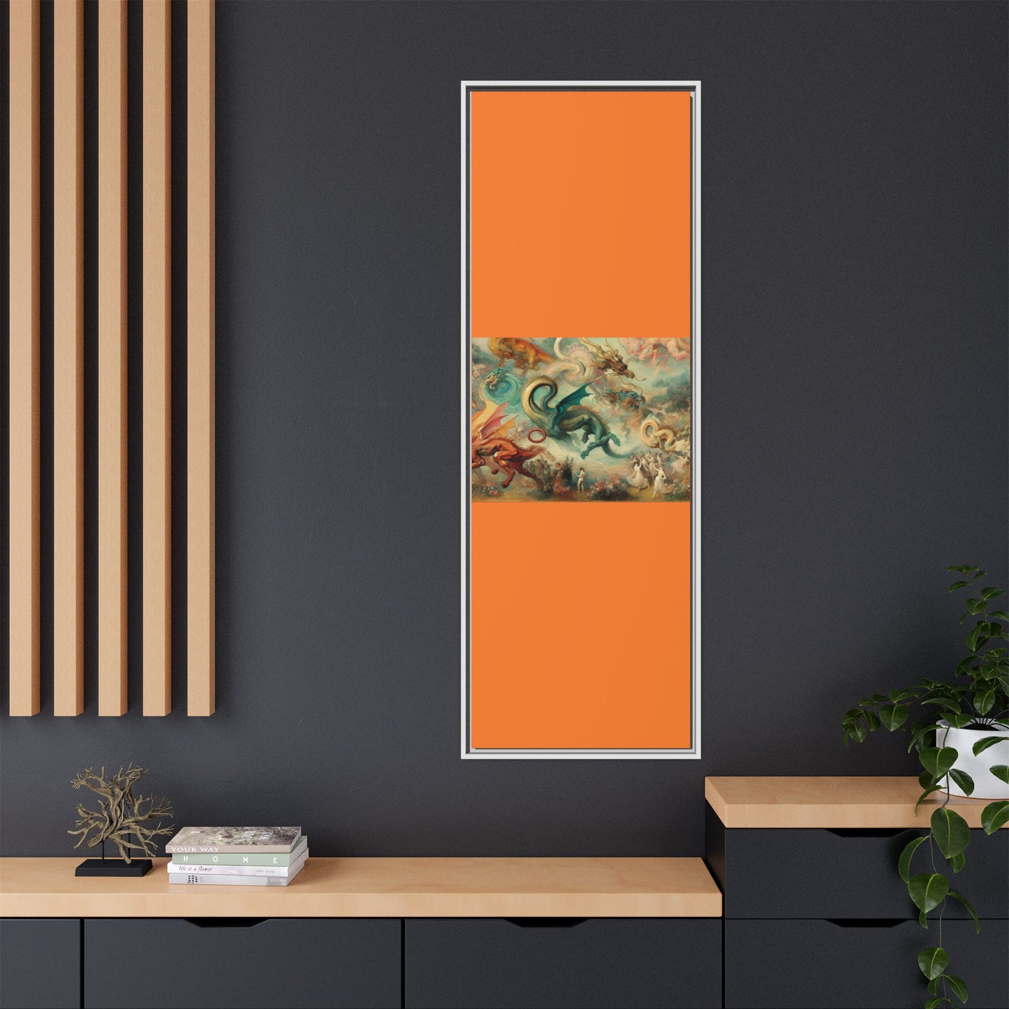 Degas Dreams of Dragons Canvas, Framed (Multi-color)