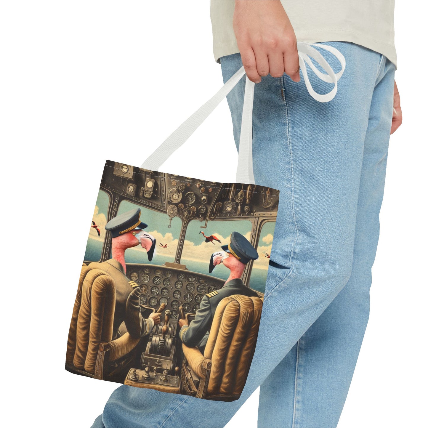 Flamingo Flight Deck Tote Bag