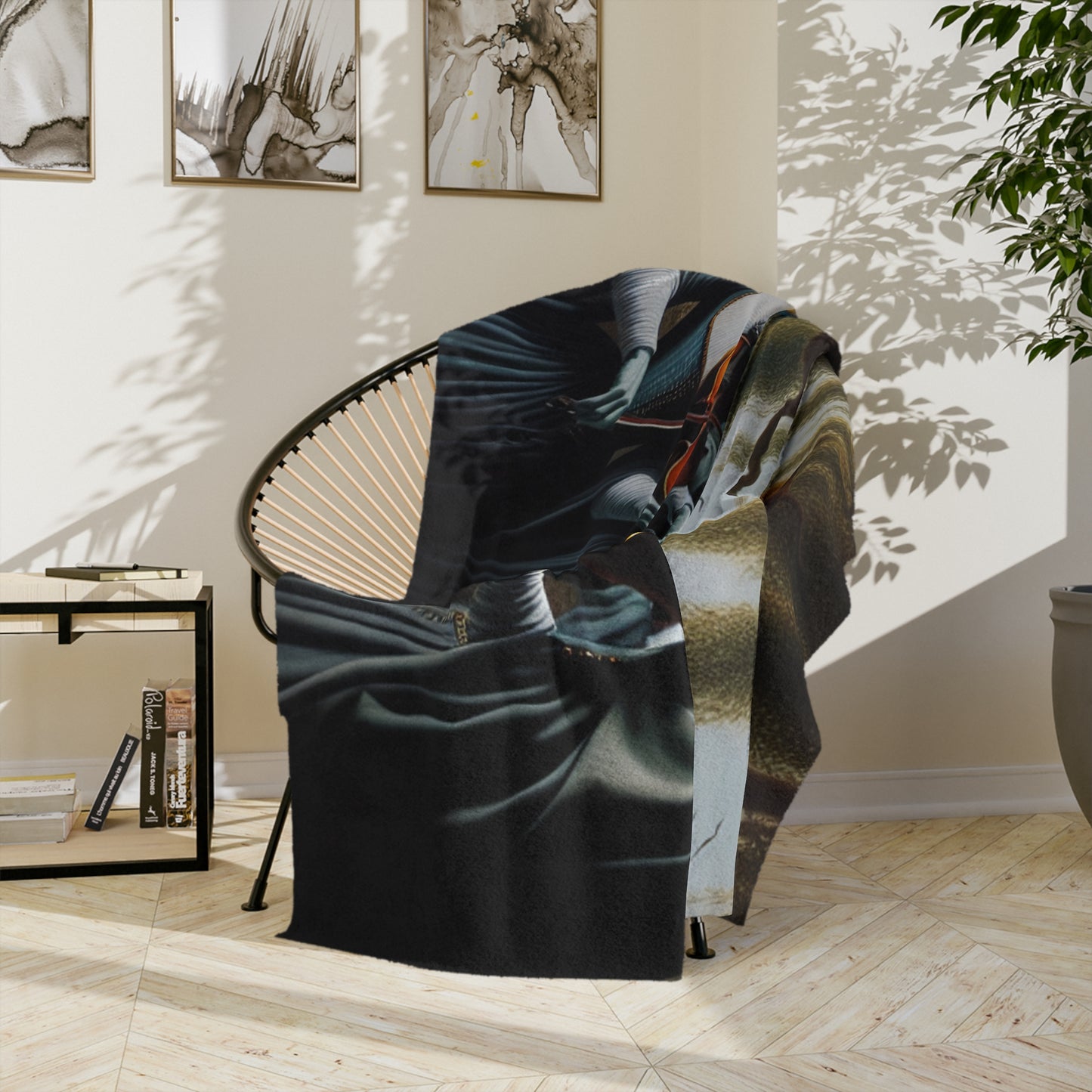 Vermeer's Vampire Violinists Velveteen Microfiber Blanket