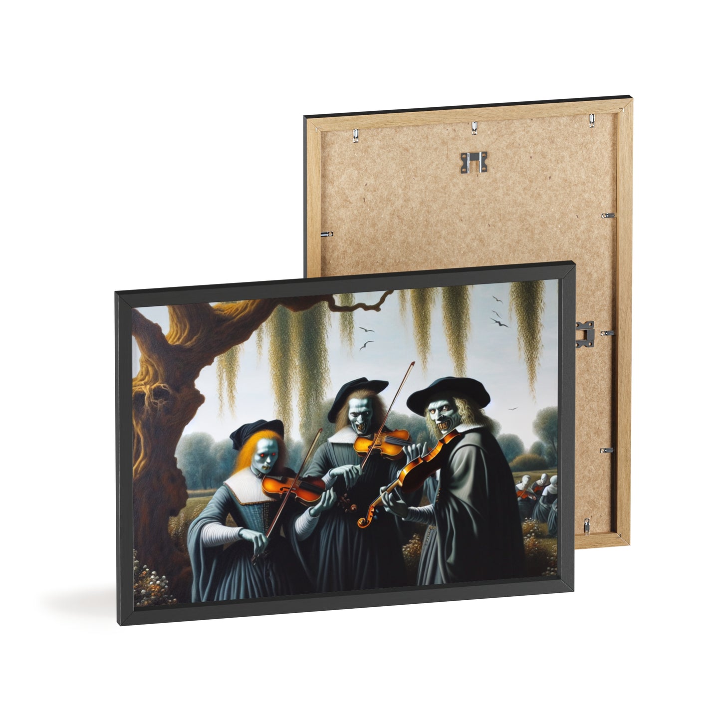 Framed Vermeer's Vampire Violinists Poster