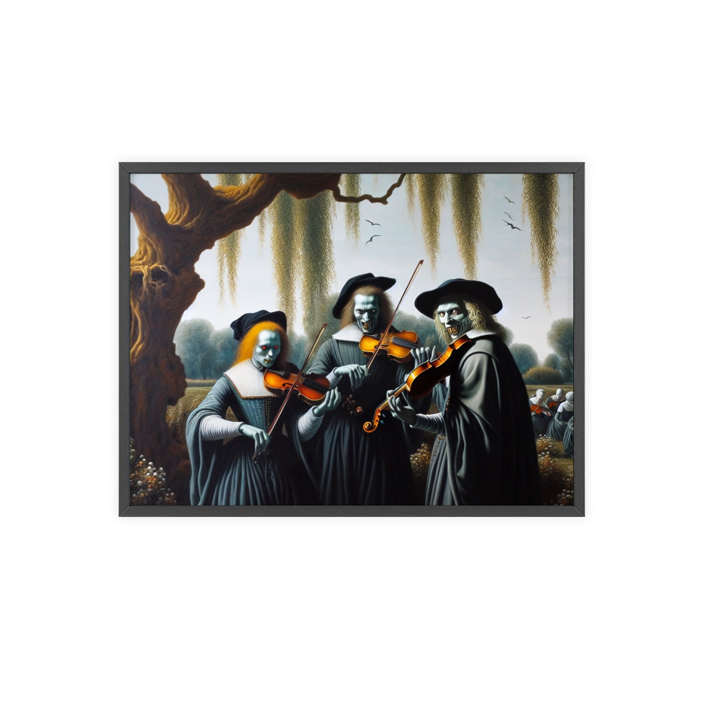 Framed Vermeer's Vampire Violinists Poster