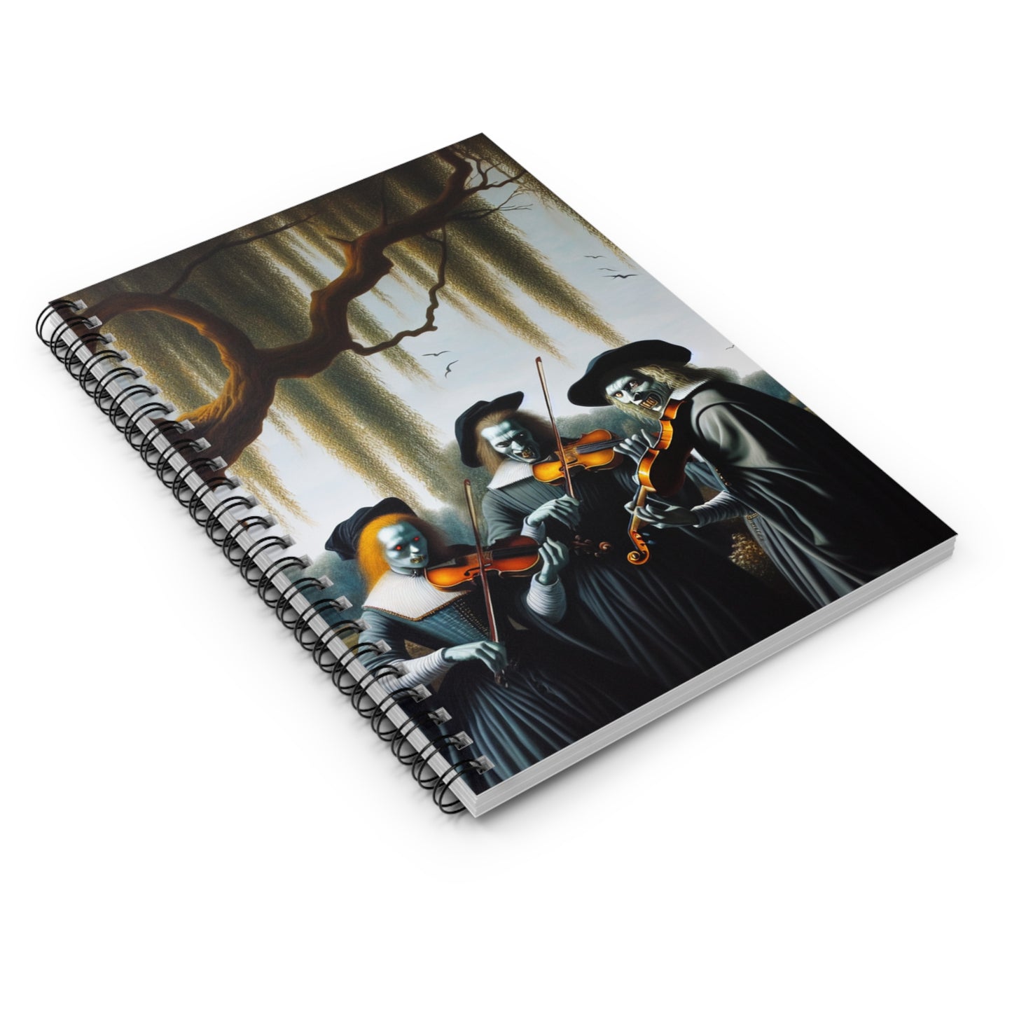 Vermeer's Vampire Violinists Spiral Notebook