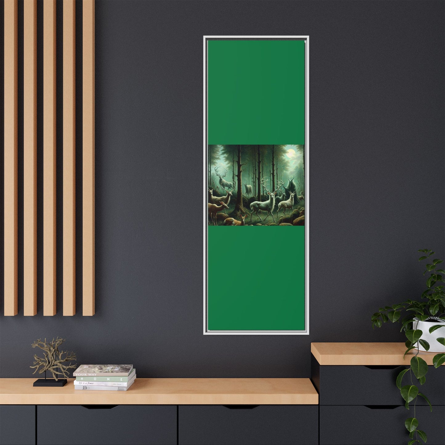 Wendigo Shepherd Canvas, Framed (Multi-color)