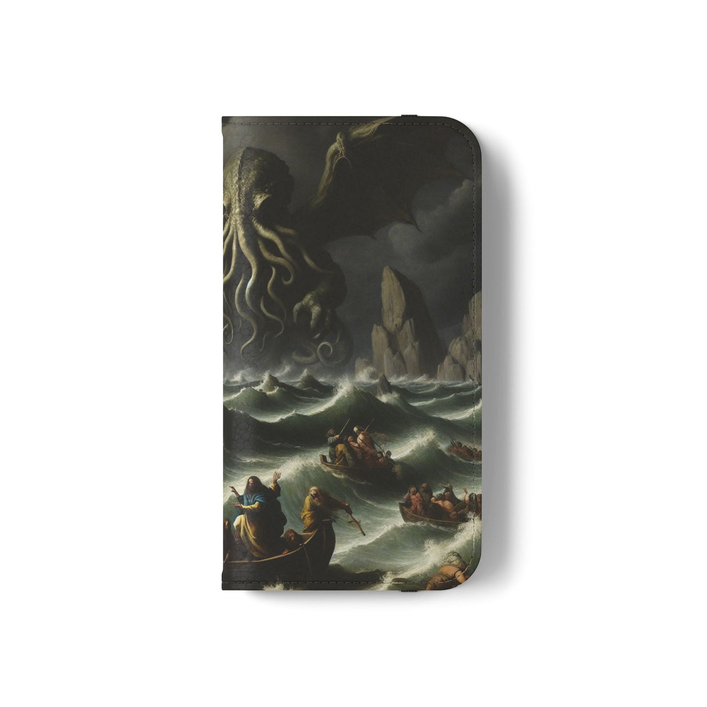 Cthulhu in the Storm Flip Cases for iPhones